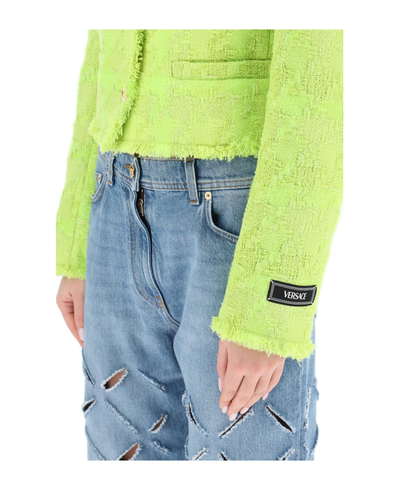 Versace Tweed Jacket - Green