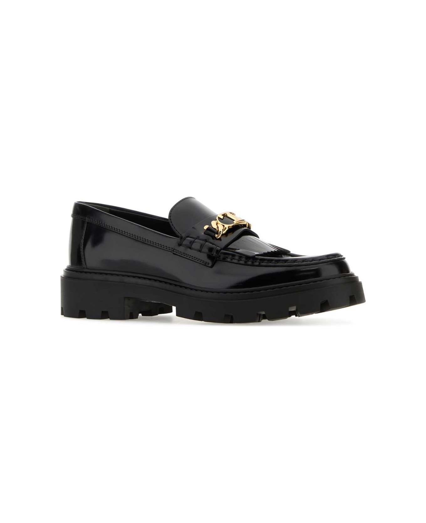 Tod's Black Leather Loafers - NERO