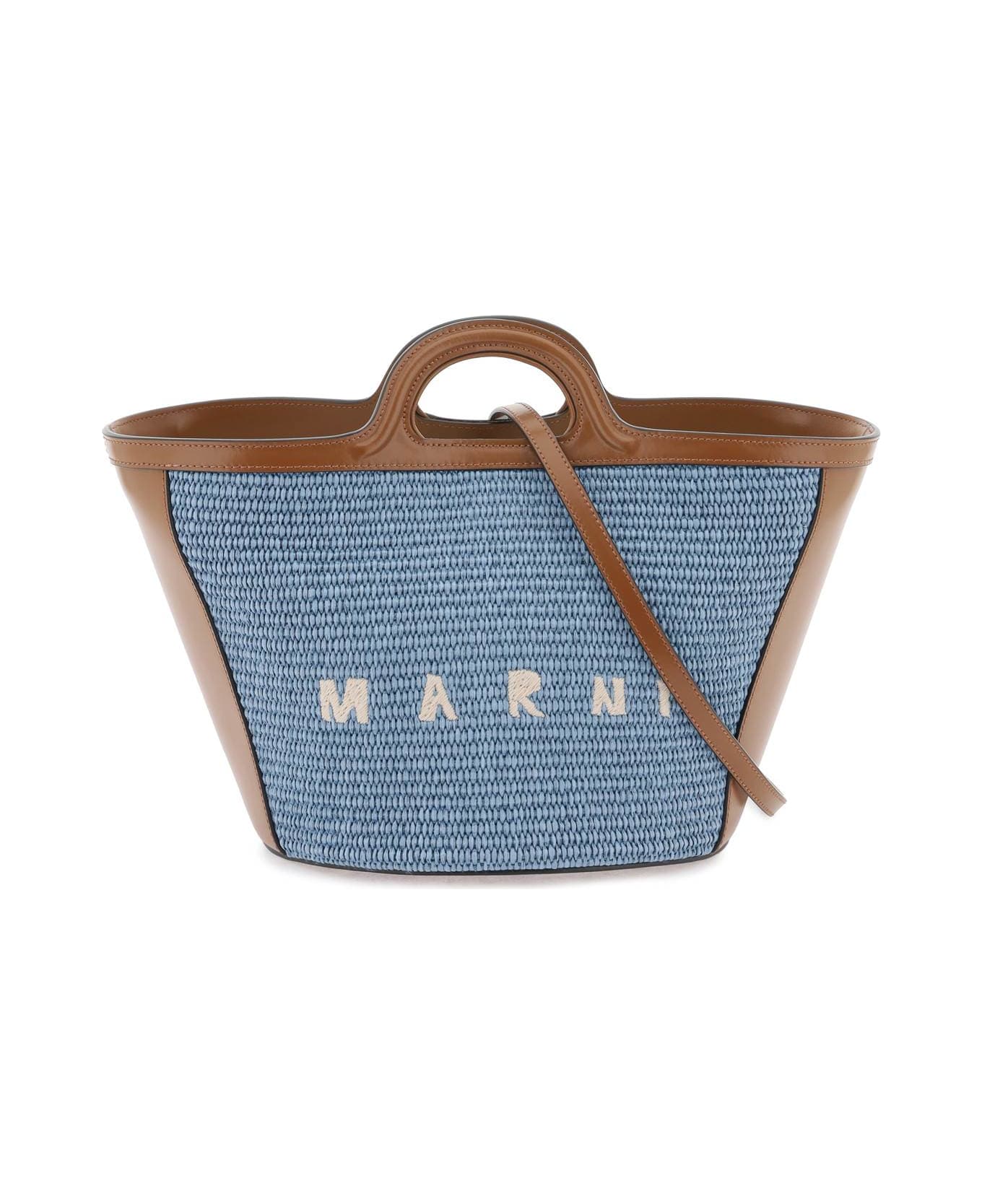 Marni Tropicalia Small Handbag - Clear Blue