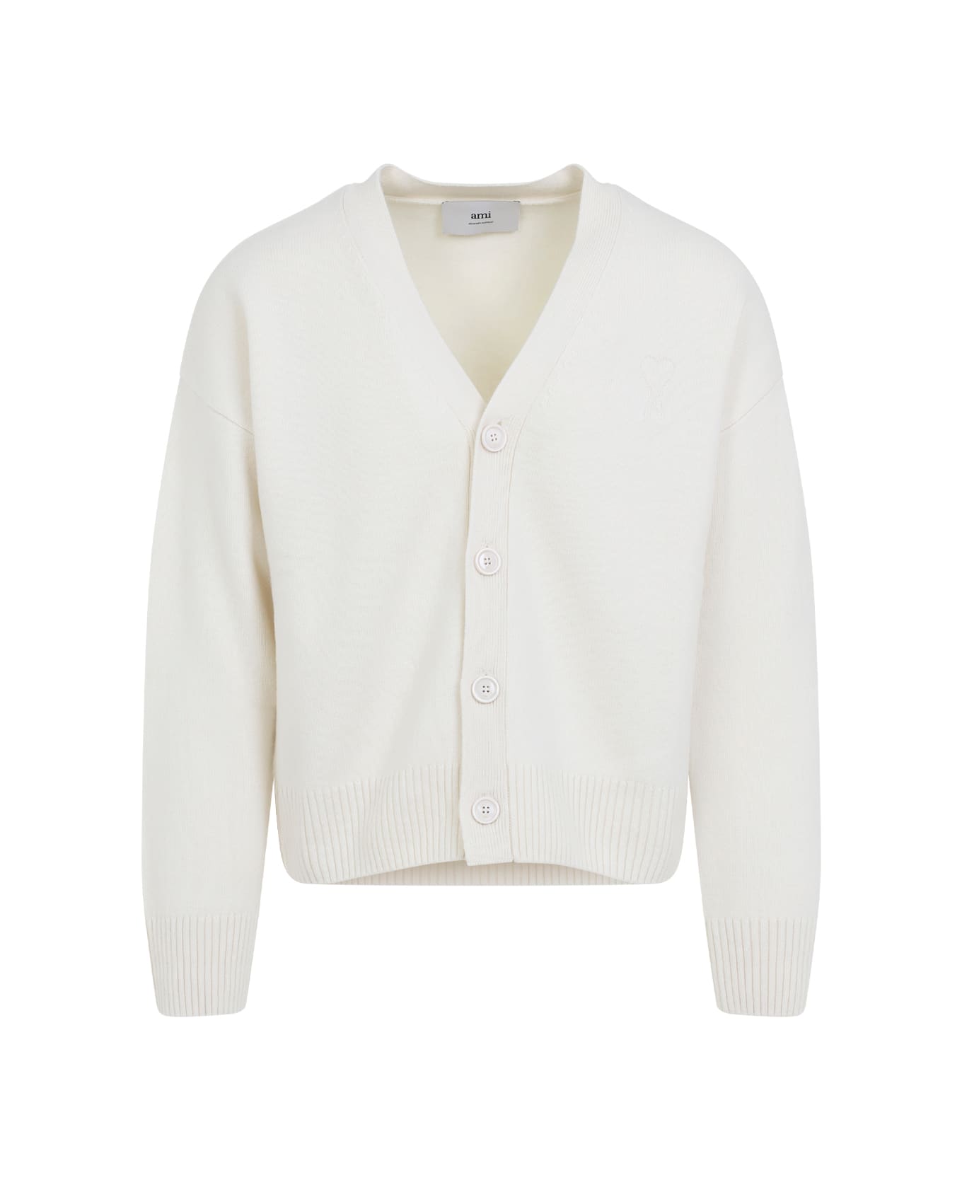 Ami Alexandre Mattiussi Adc Cardigan - Ivory