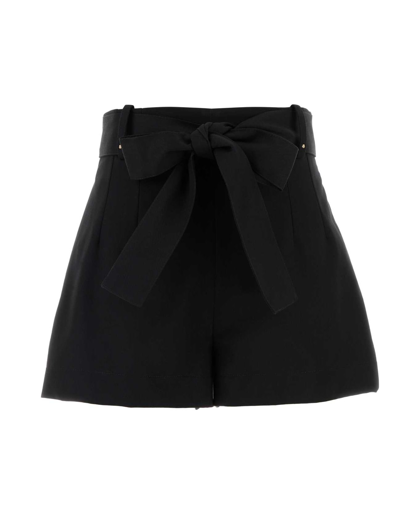 Moncler Black Polyester Blend Shorts - 999