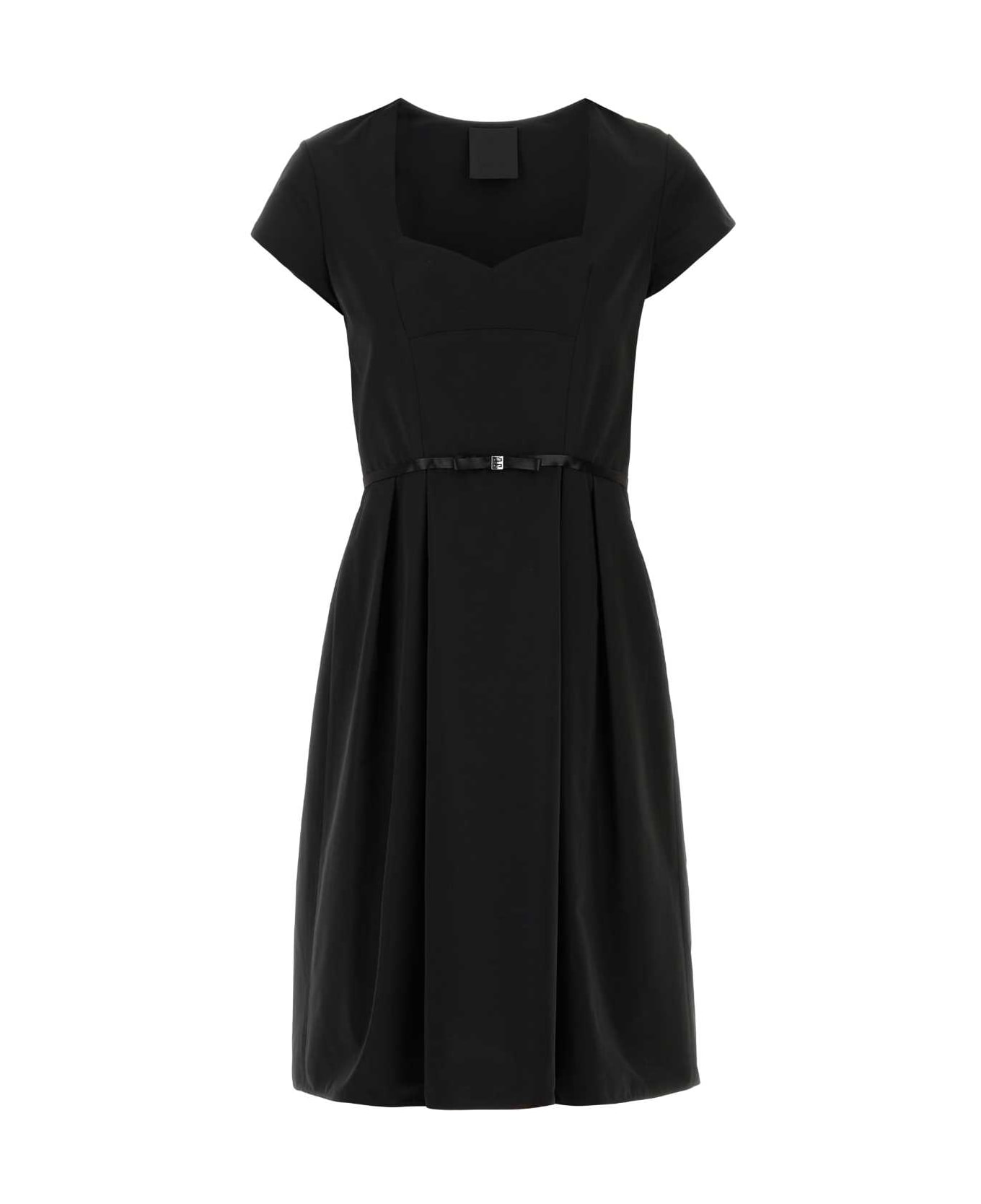 Givenchy Black Taffetas Mini Dress - BLACK