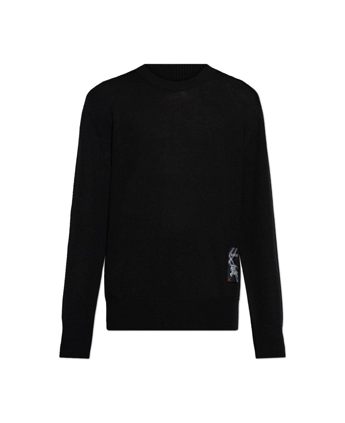 Logo Patch Knit Sweater - Thumbnail 2