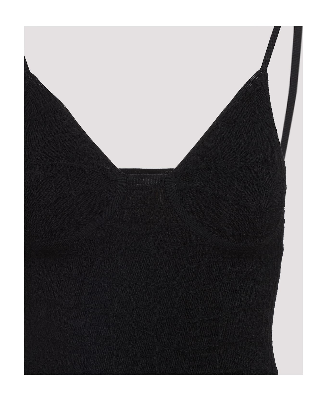 Jacquemus La Mini Robe Scala Mini Dress - Black