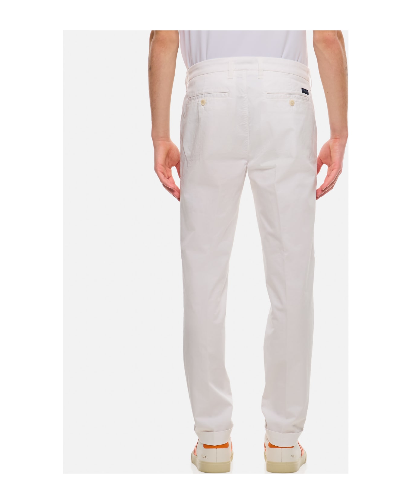 Fay Classic Capri Pants - White