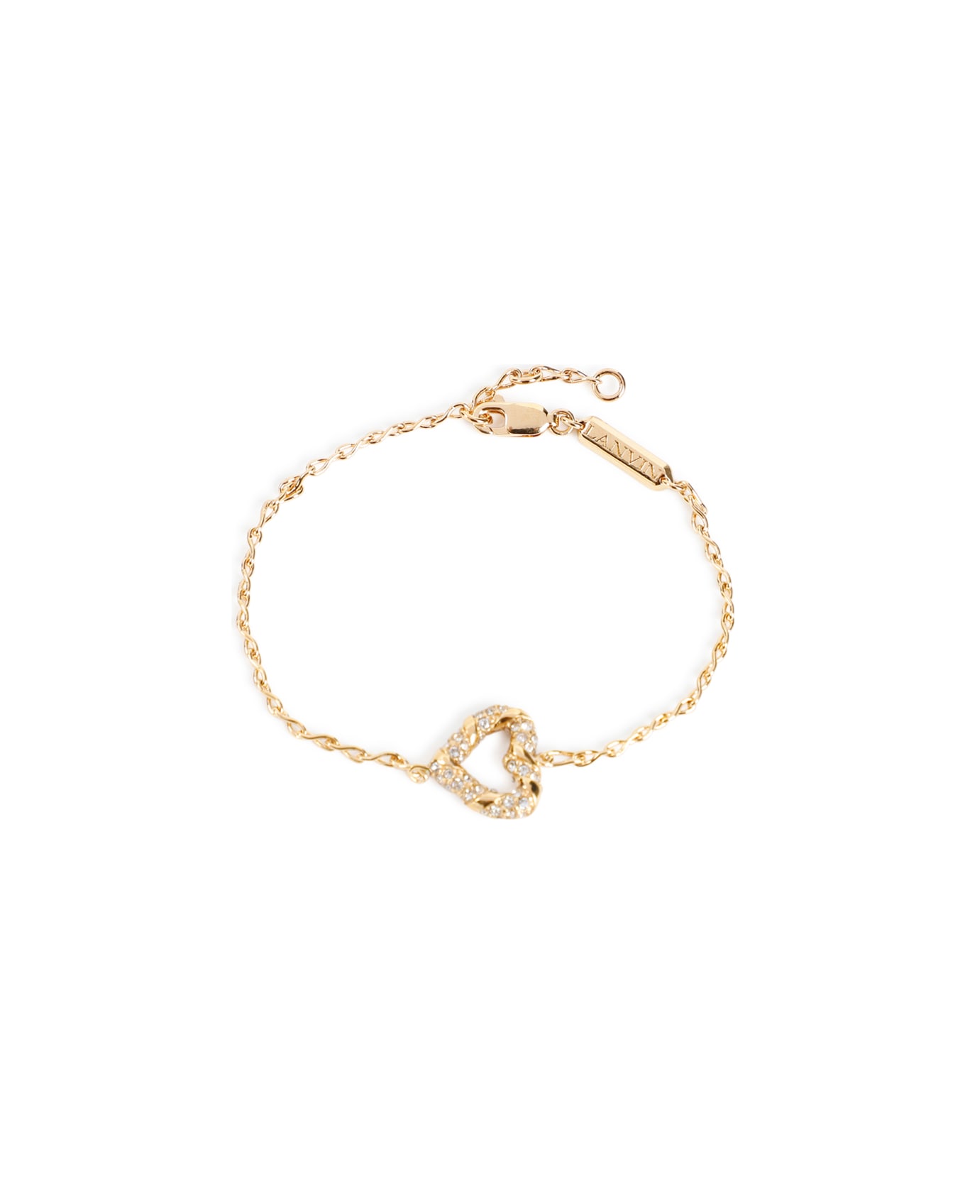 Lanvin Melodie Heart Bracelet - Gold Crystal