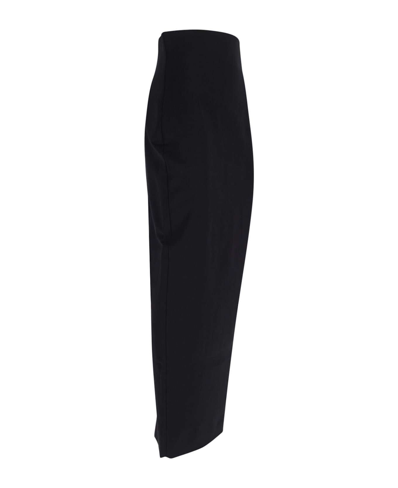 Rick Owens Wool Blend Maxi Skirt - Black  