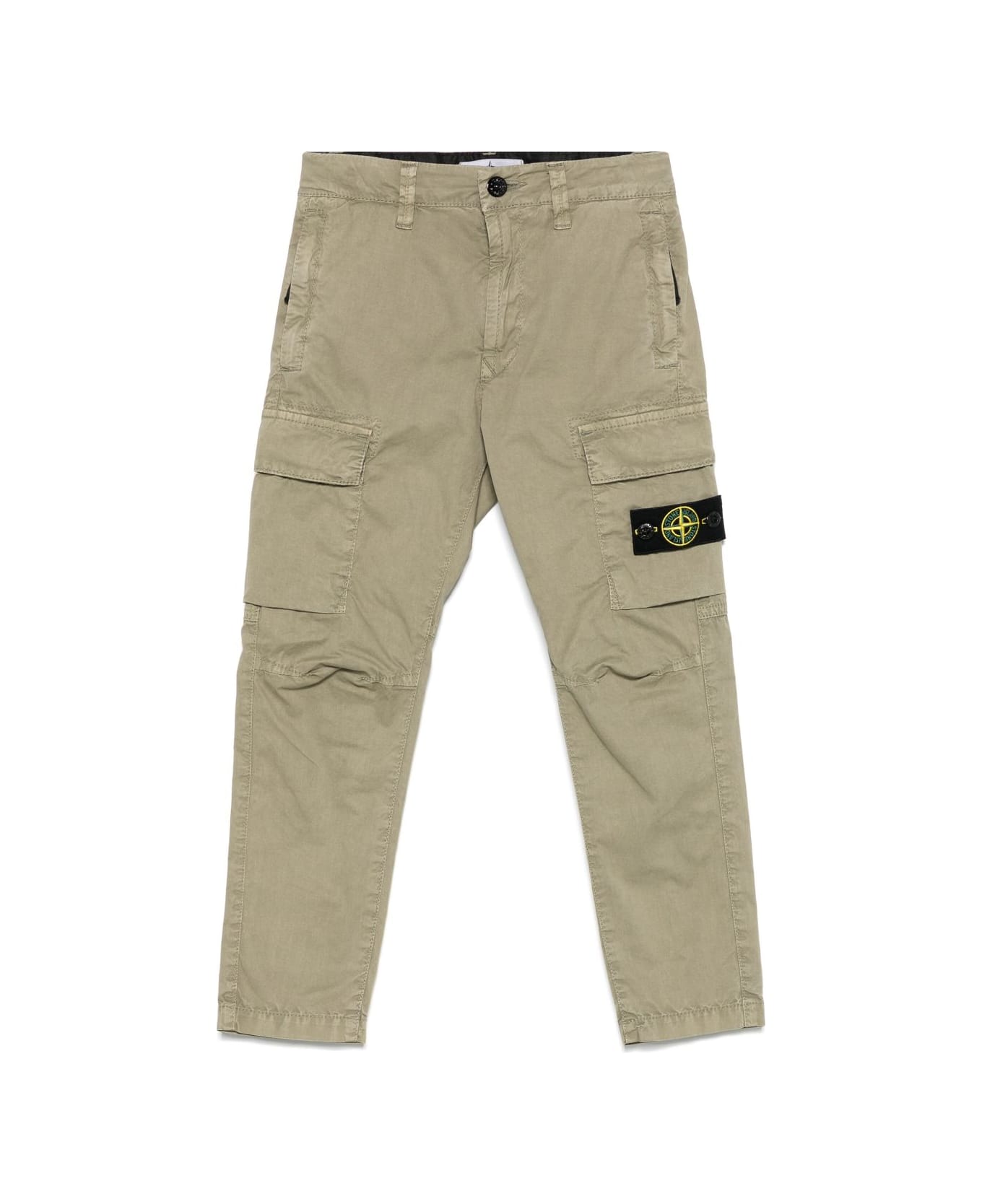 Stone Island Junior Cargo With Compass Application - Brown