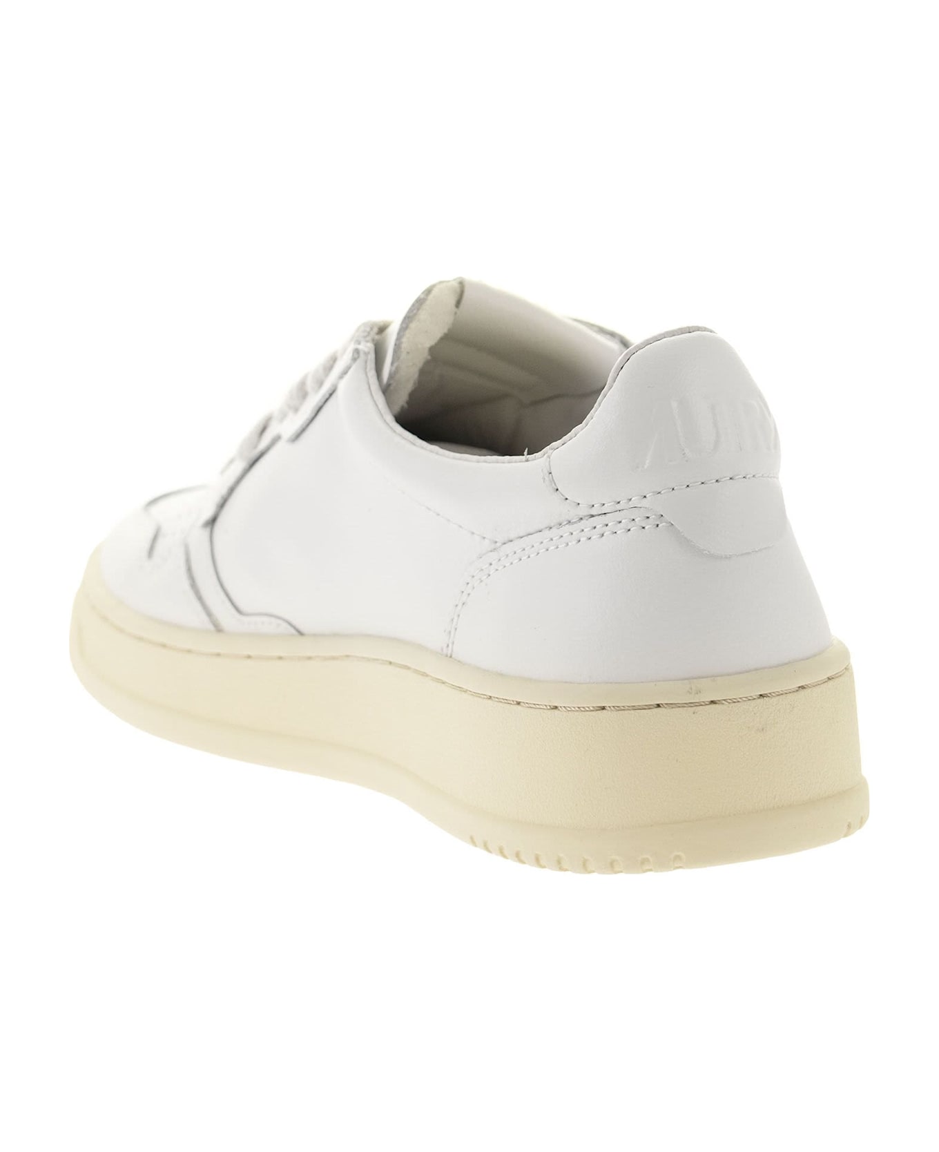 Autry Medalist Low - Leather Sneakers - White