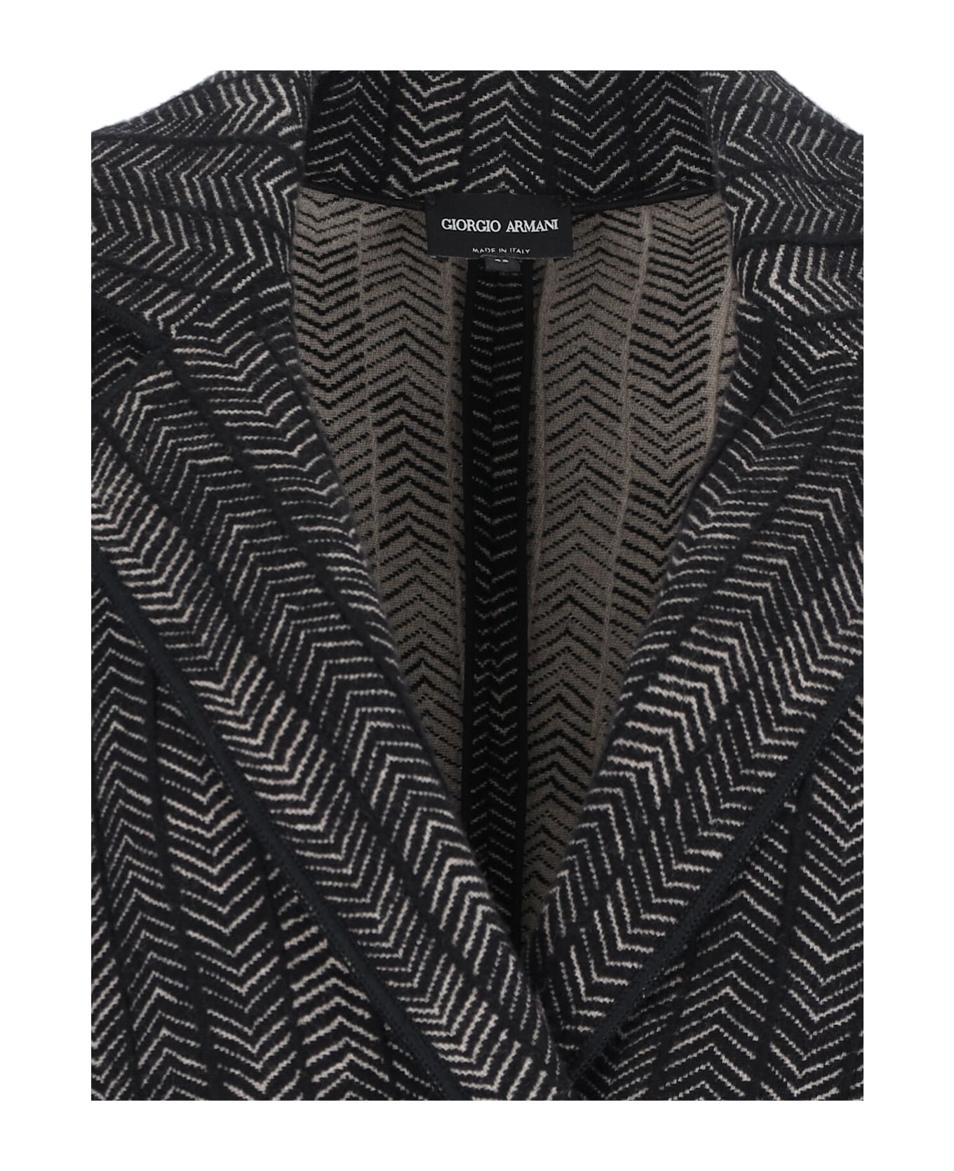 Giorgio Armani Double-breasted Cashmere And Viscose Blazer - Black  