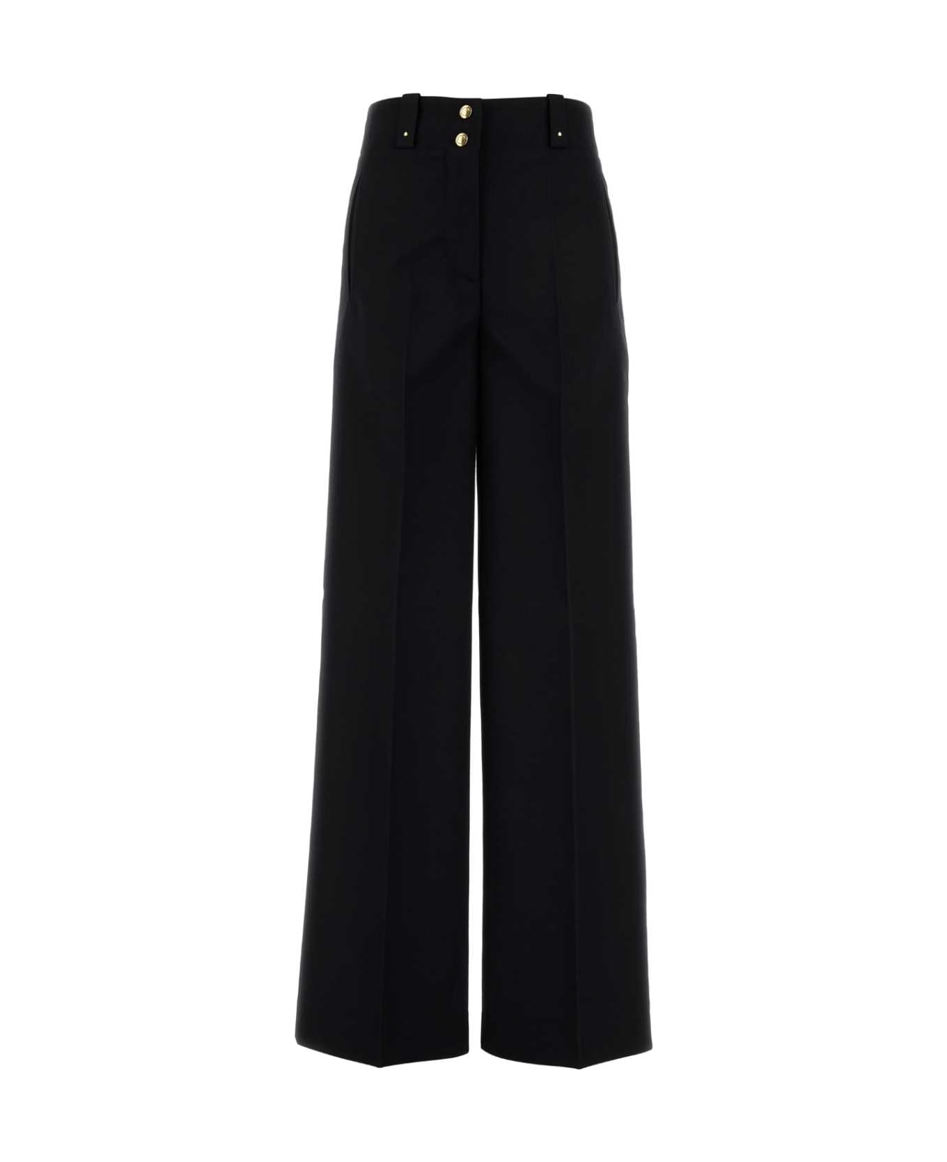 Moncler Black Polyester Blend Palazzo Pant - 999