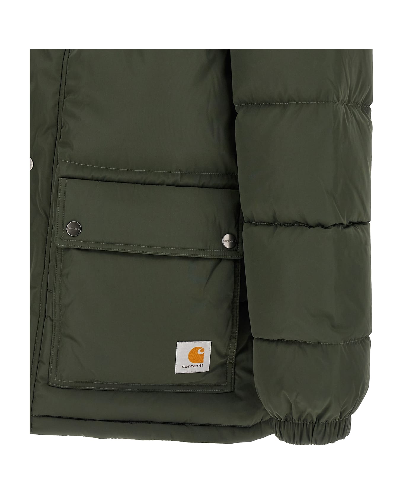 Carhartt 'brent Jacket' Down Jacket - Green