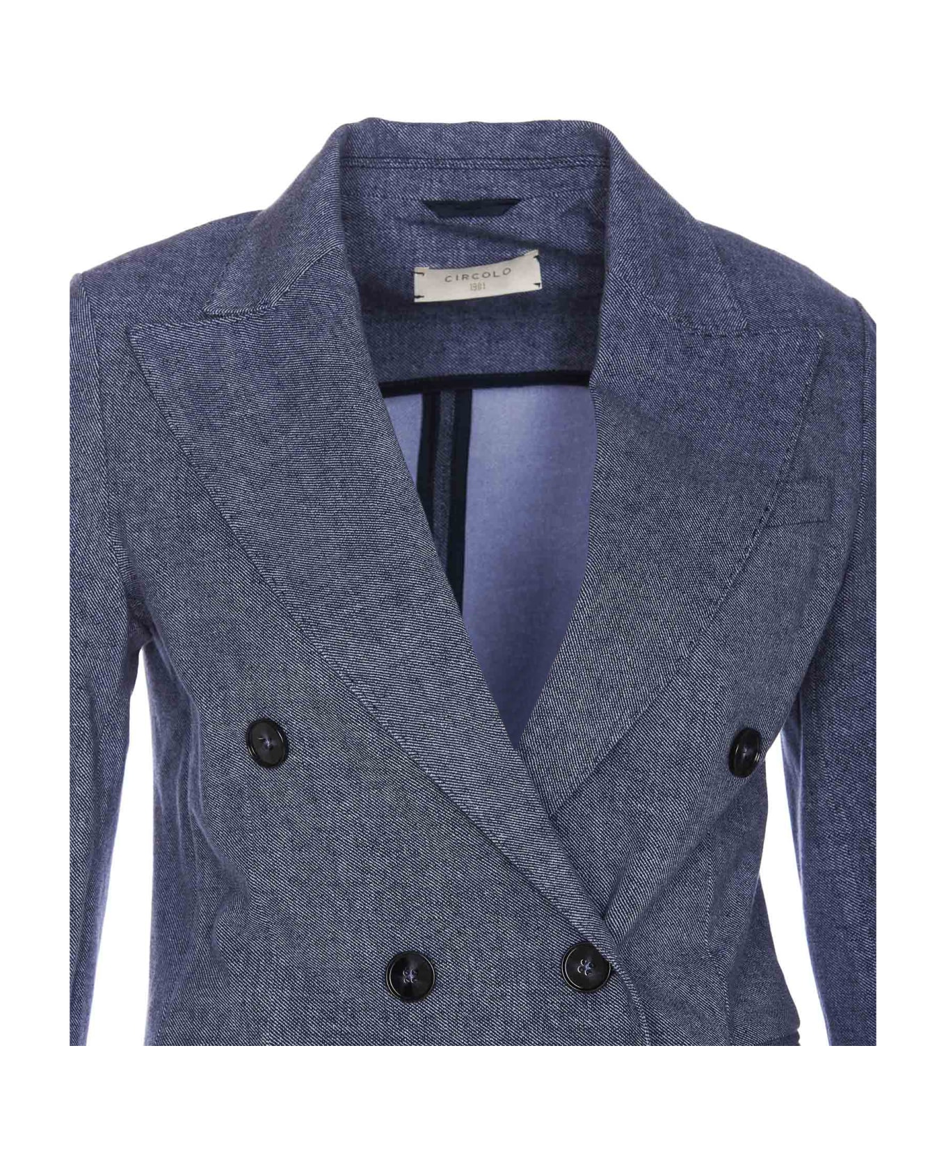 Circolo 1901 Double Breasted Buttons Jacket - Grey