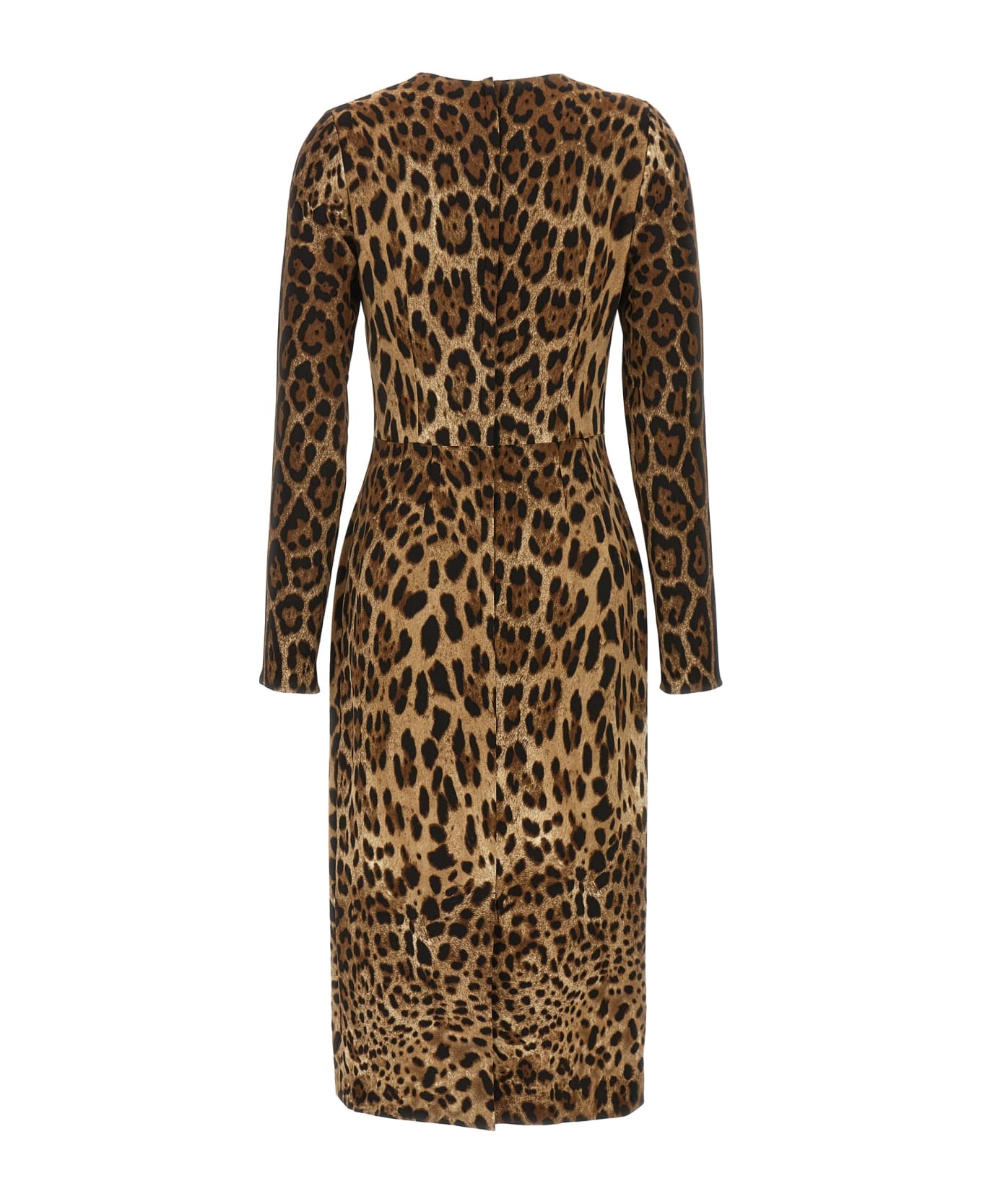 Dolce & Gabbana 'leopard' Dress - Brown