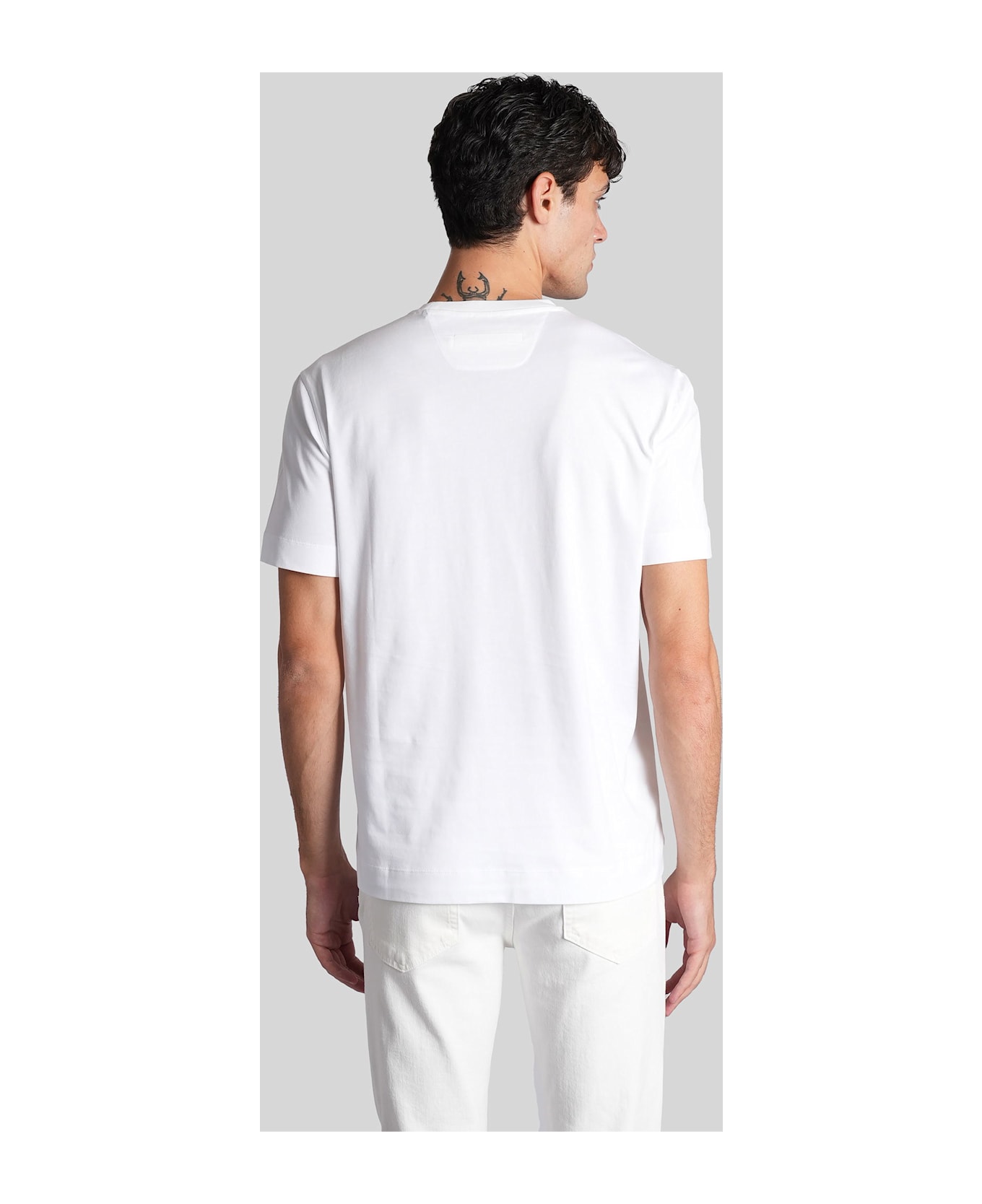Zegna T-shirt In White Cotton - white