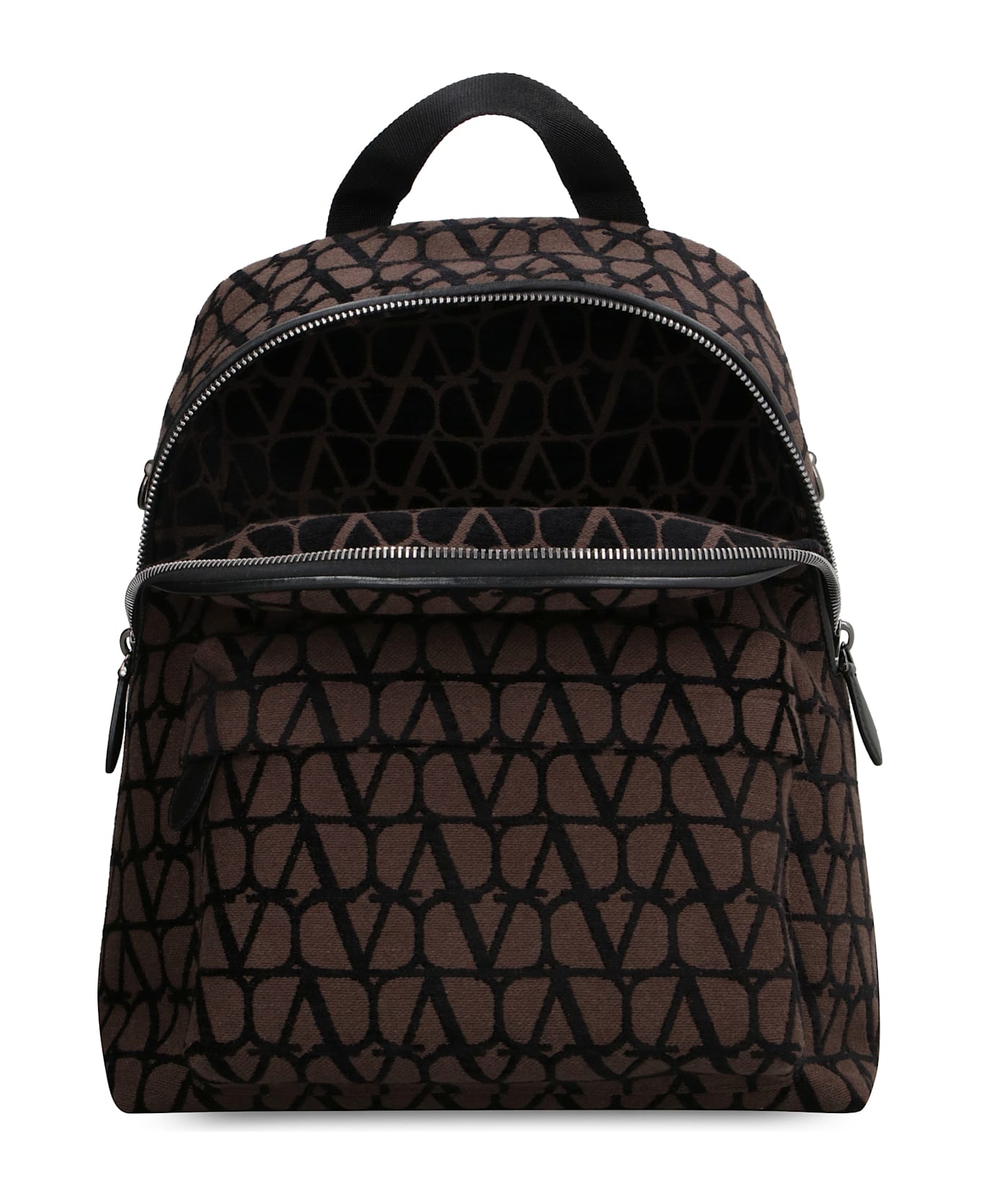Valentino Garavani Toile Iconographe Fabric Backpack - brown