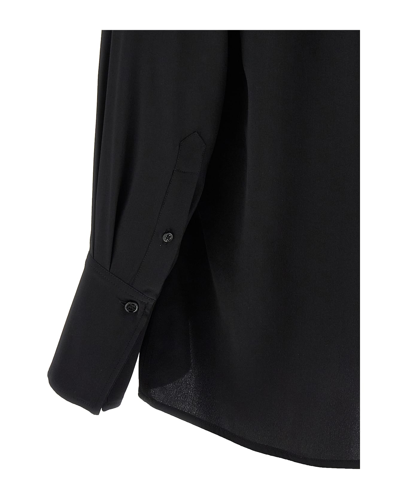 Victoria Beckham 
gather Detail Tie
 Blouse - Black  