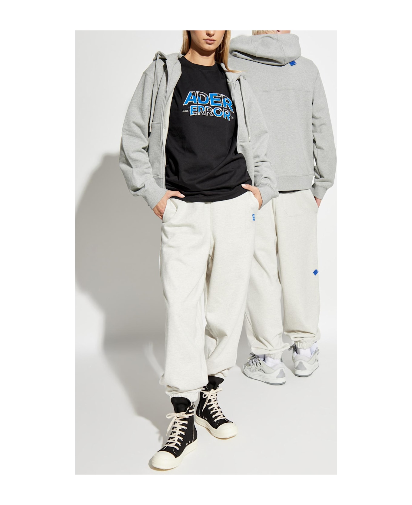 Ader Error T-shirt With Logo - BLACK