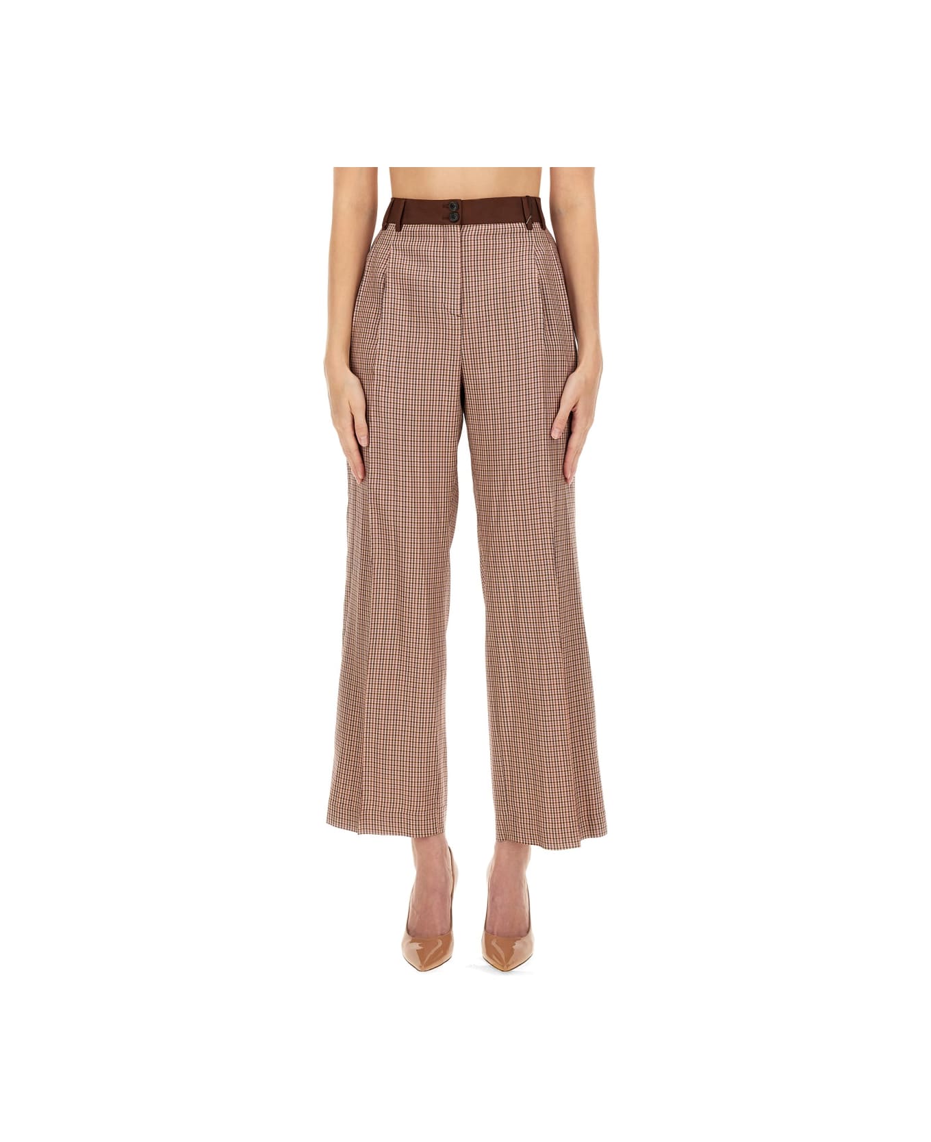 PS by Paul Smith Regular Fit Pants - BROWN