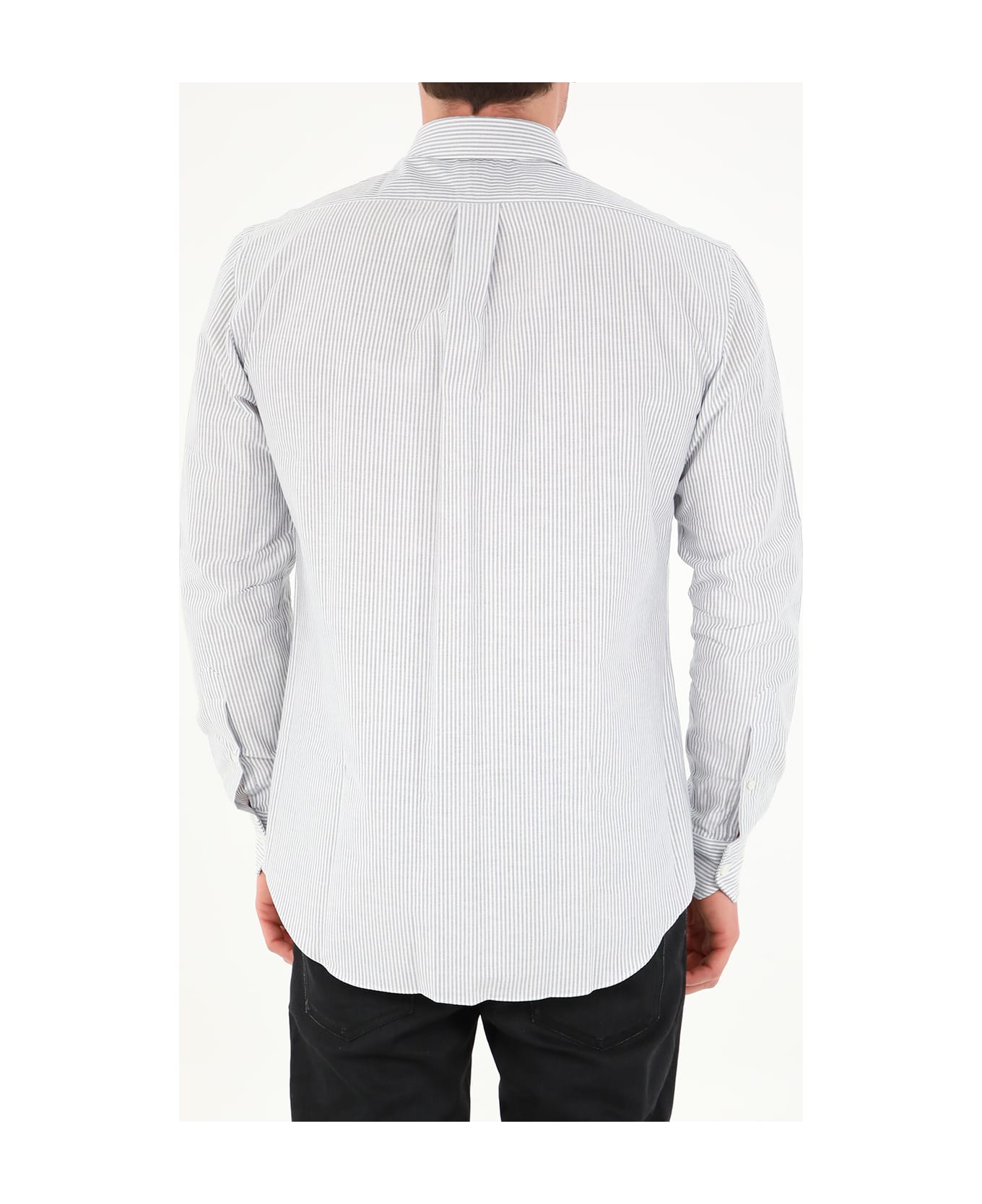 Salvatore Piccolo White And Blue Striped Shirt - WHITE