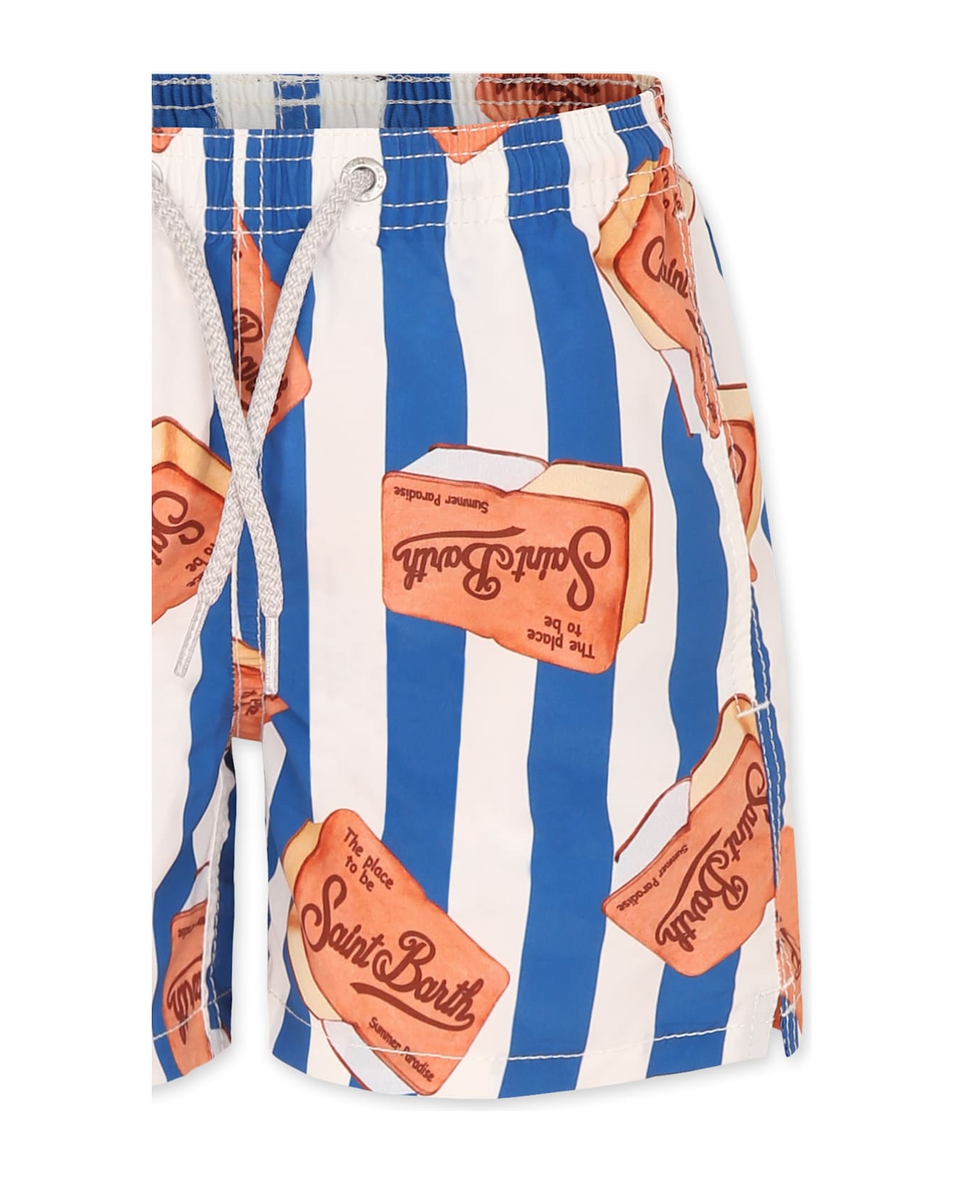MC2 Saint Barth Blue Swim Shorts For Boy With Ice Cream - Blue