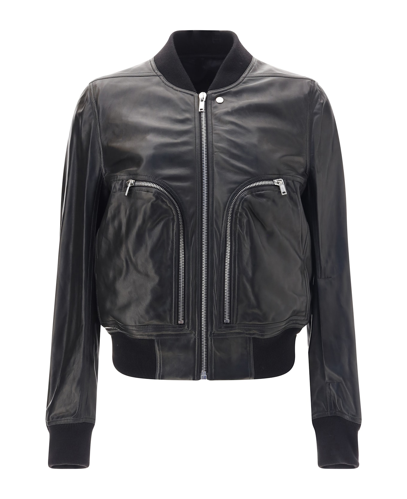 Rick Owens Bauhaus Flight Leather Jacket