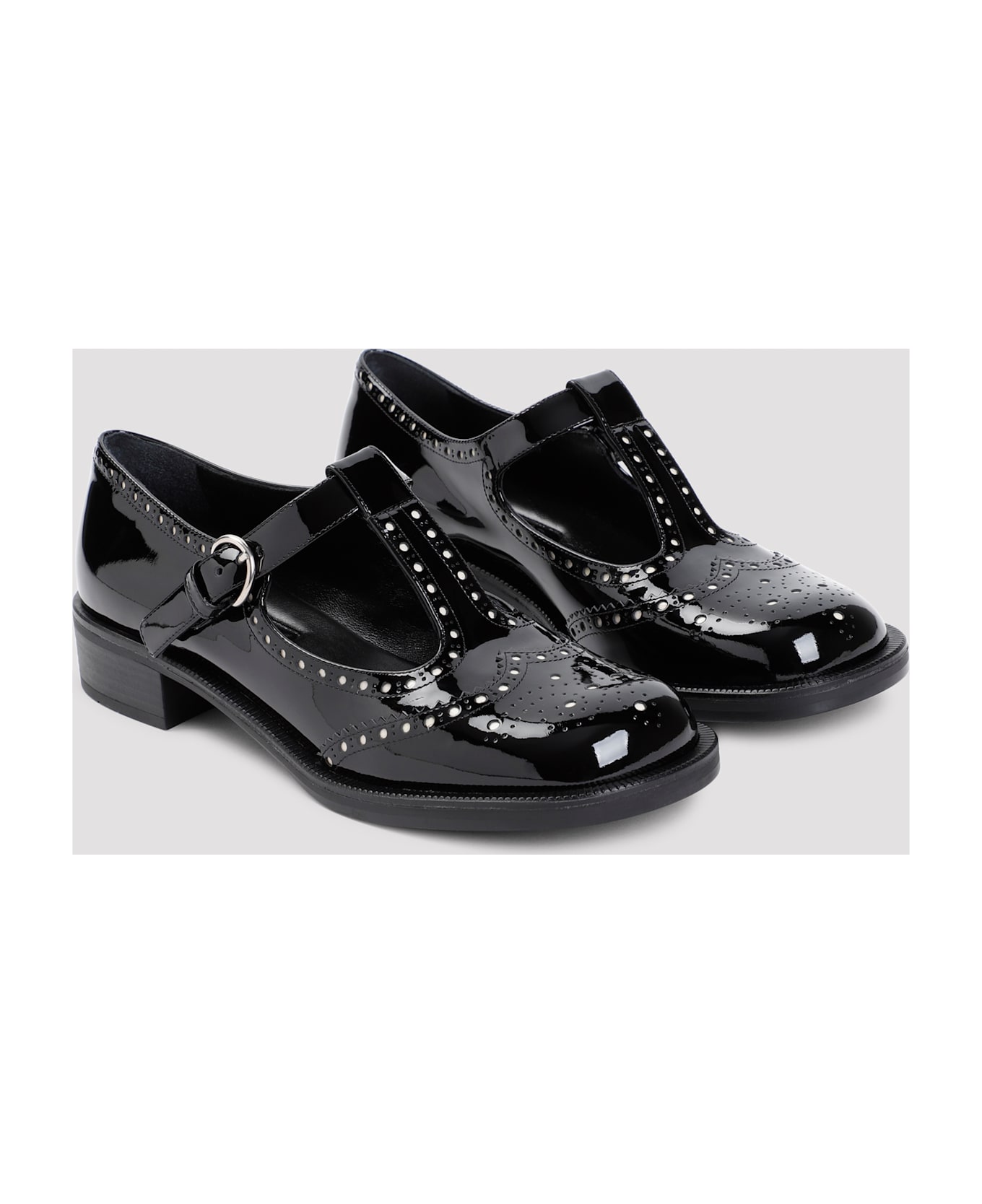 Miu Miu Leather Mary Jane - Black