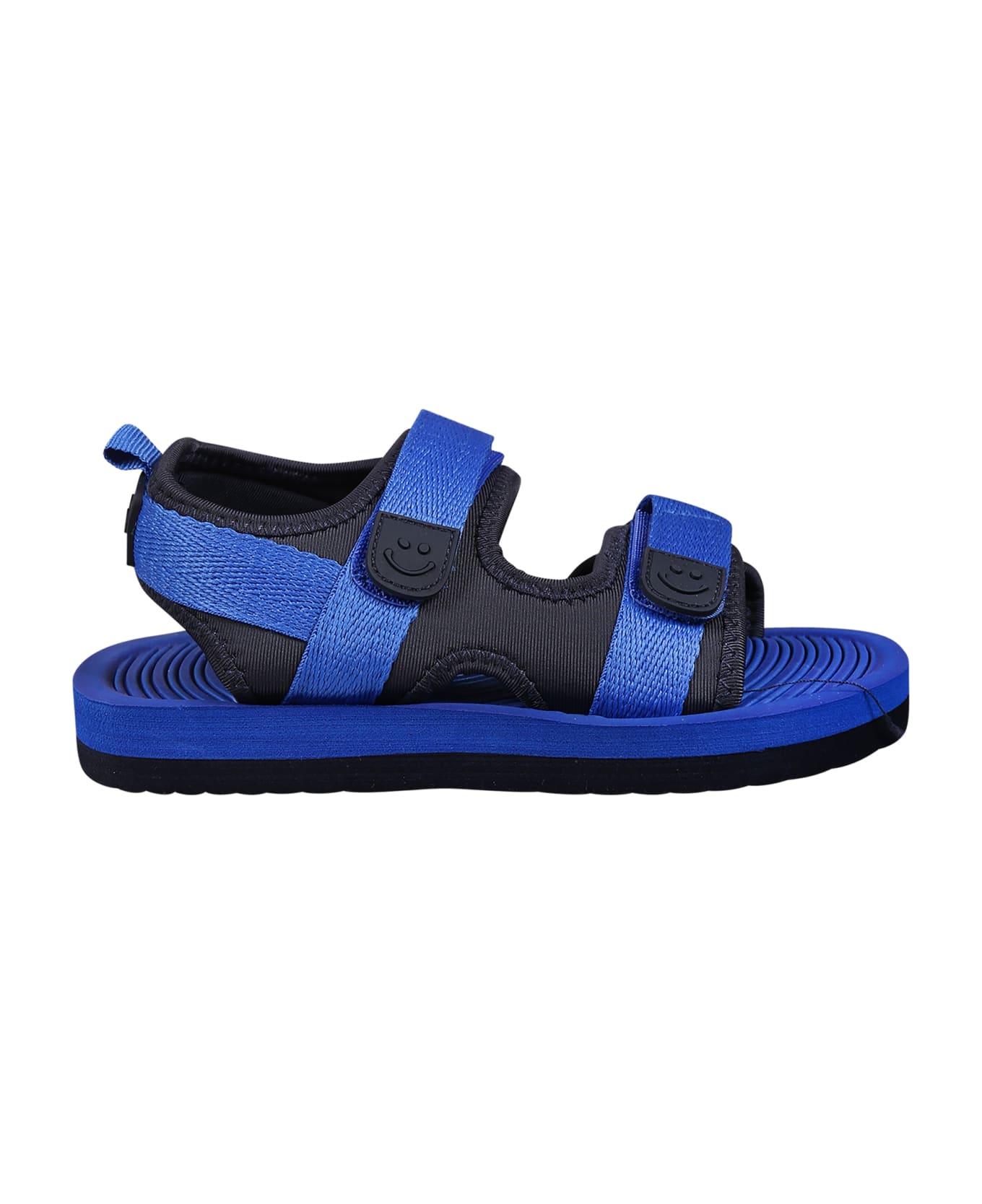 Molo Blue Sandals For Boy With Logo - Blue シューズ