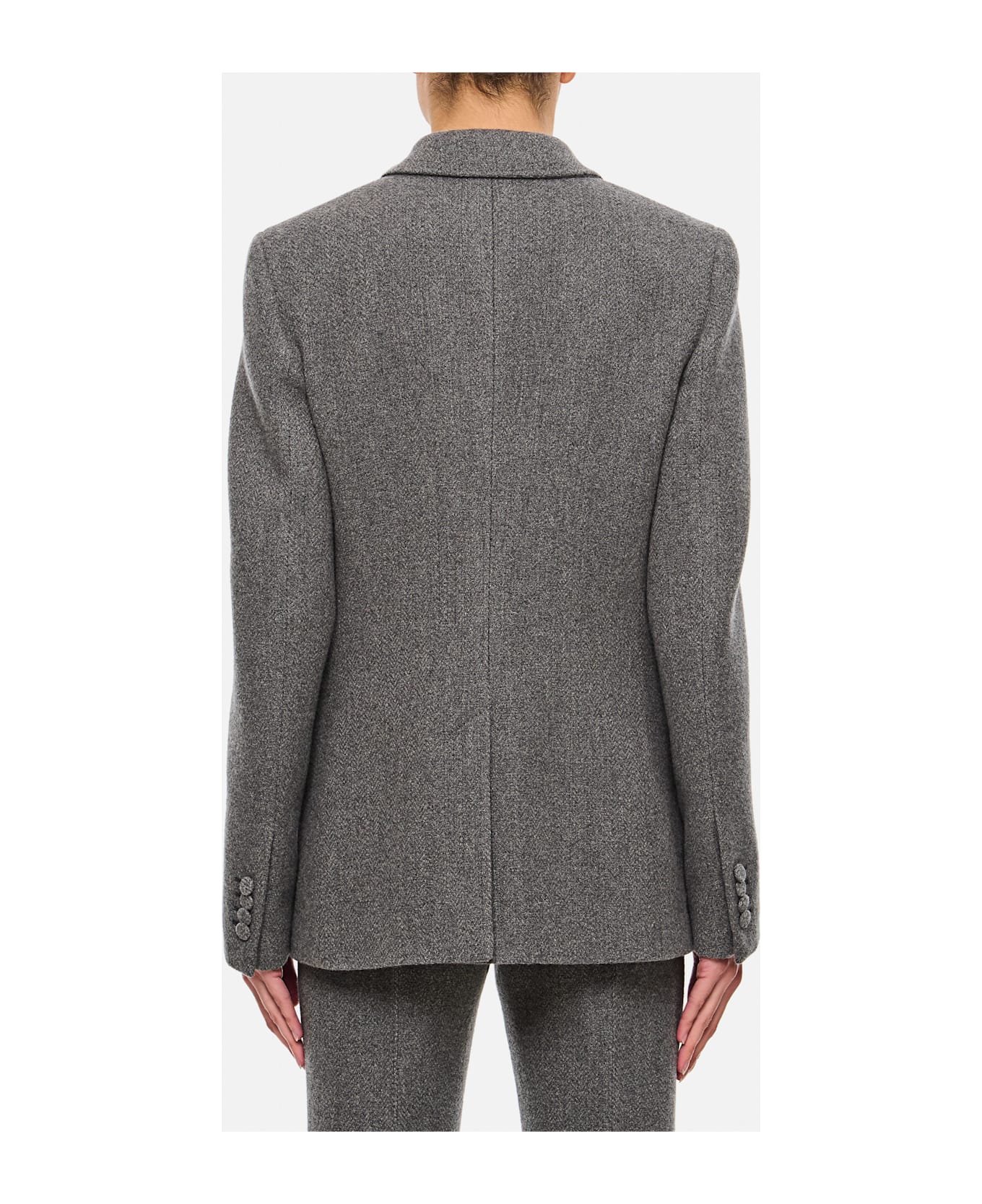 Gabriela Hearst Leiva Single Breasted Jacket - Grey