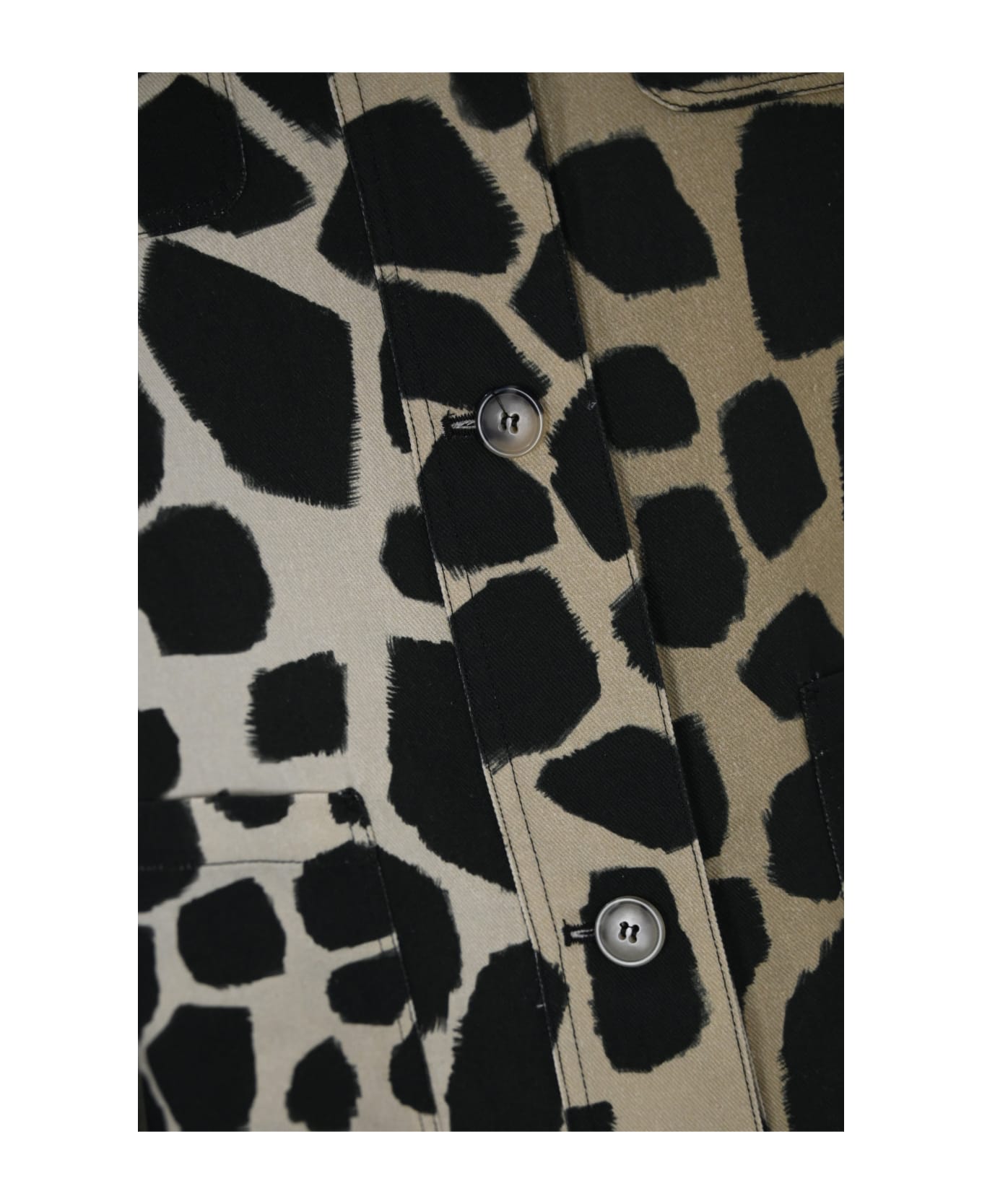 Max Mara Studio 'tesoro' Shirt In Cotton And Linen Blend - Giraffa