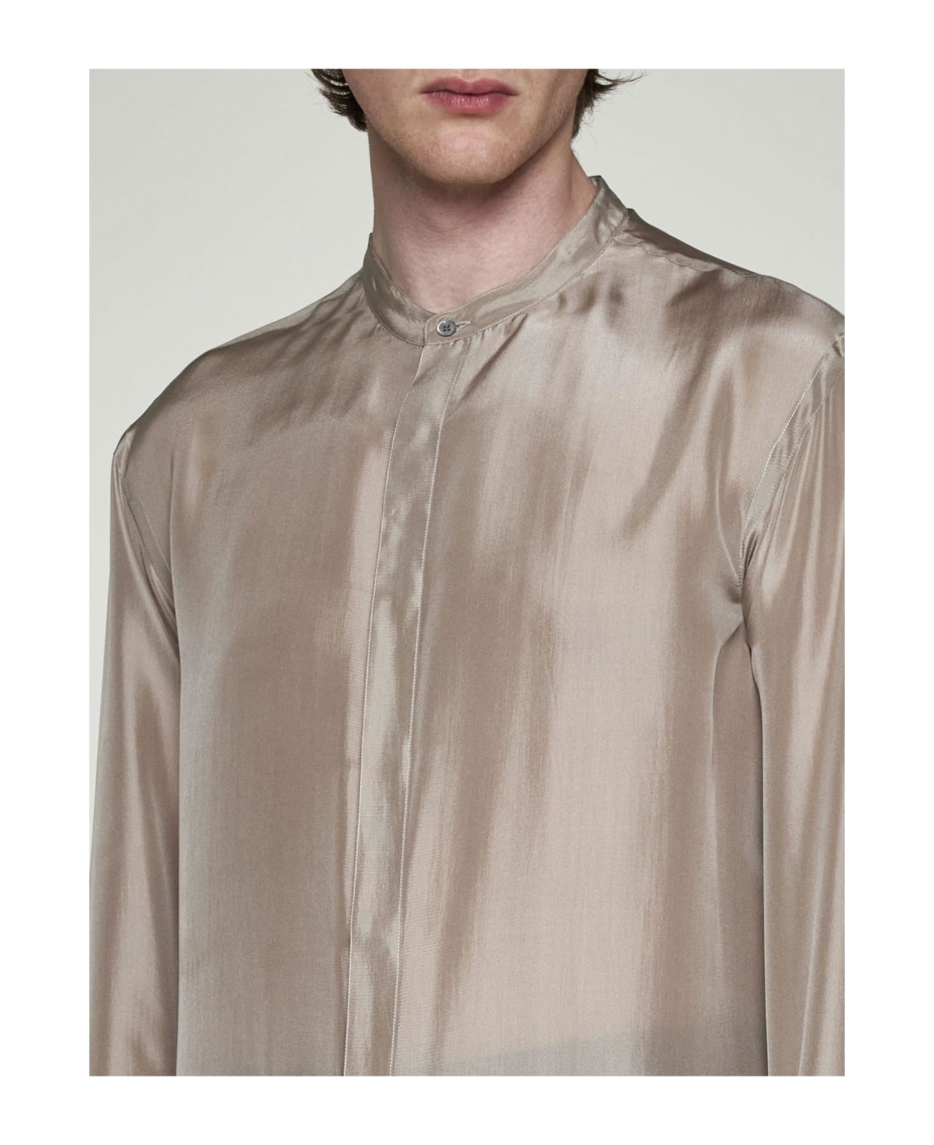 Giorgio Armani Silk Shirt - NEUTRALS