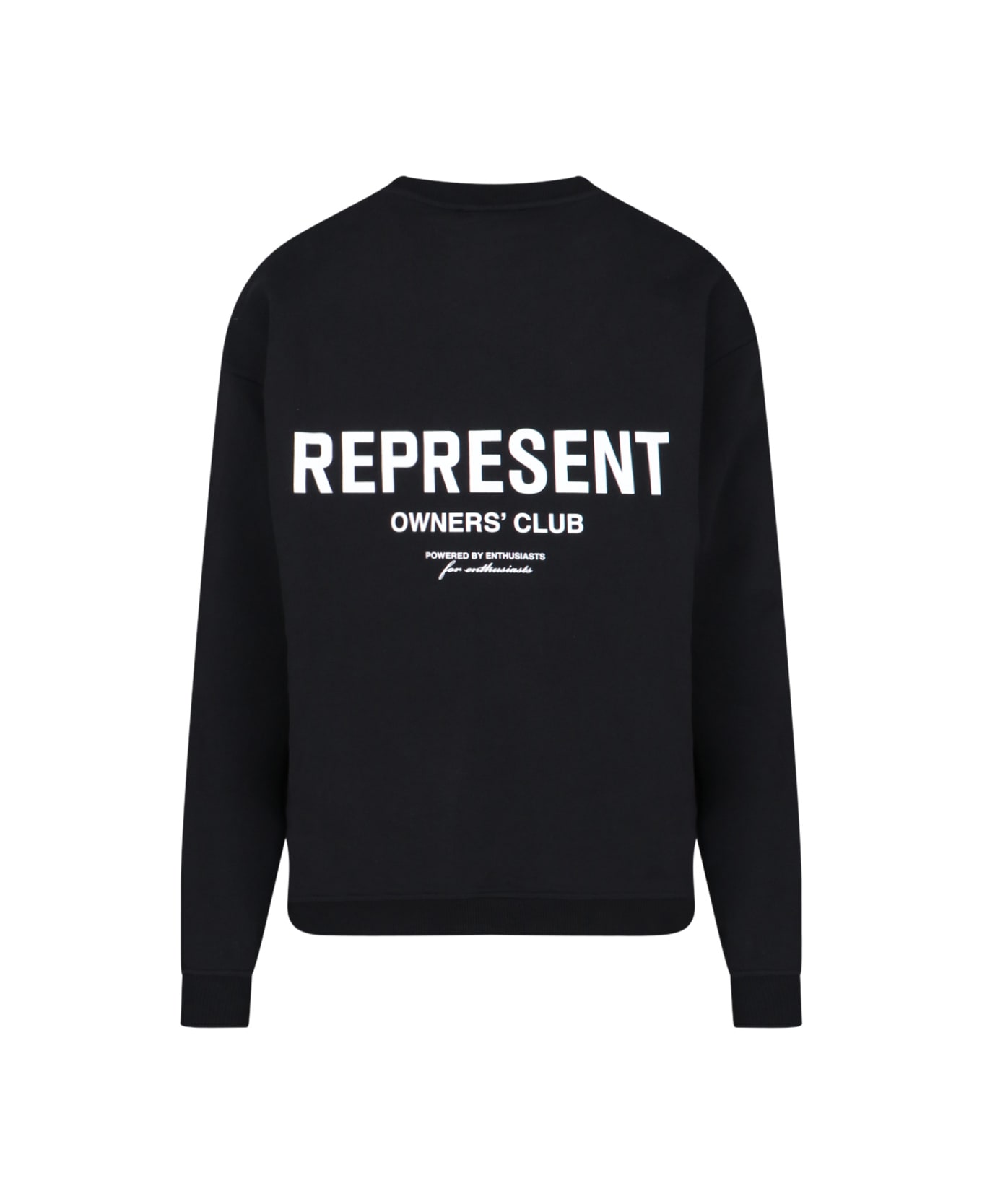 REPRESENT Logo Crewneck Sweatshirt - Black   フリース