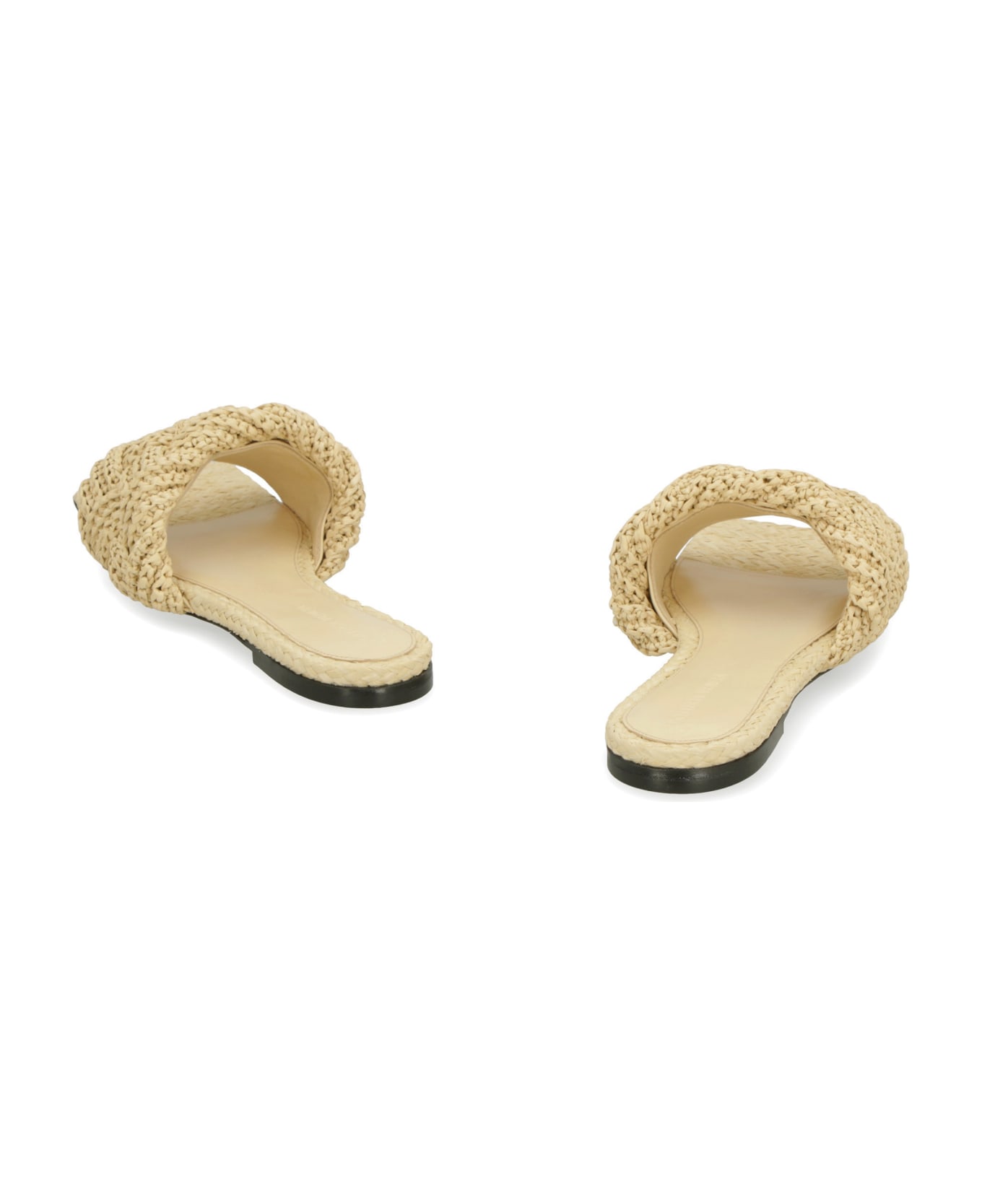 Bottega Veneta Lido Flat Sandals - Beige