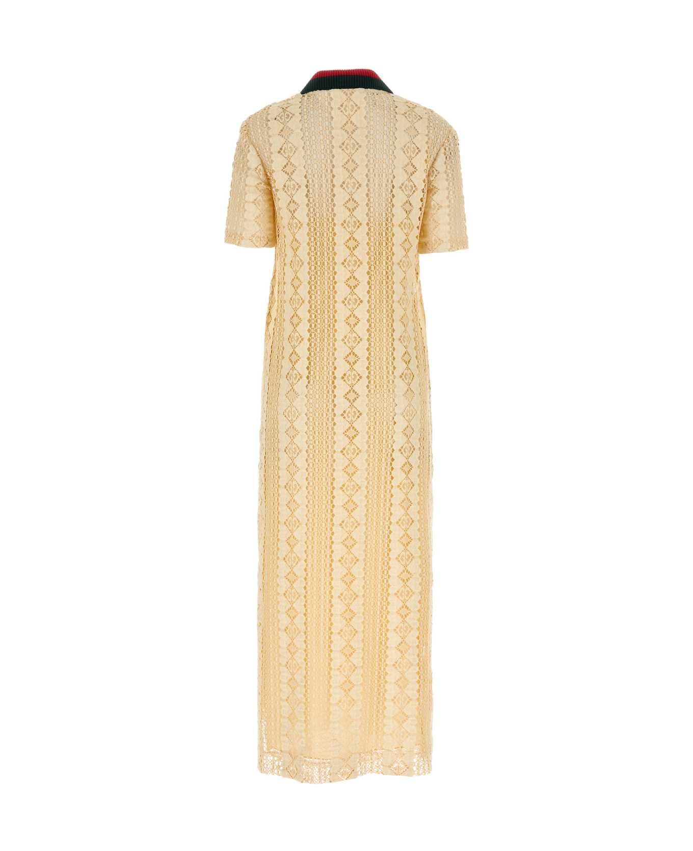 Gucci Cream Lace Dress - ALMONDFLOWER ワンピース＆ドレス