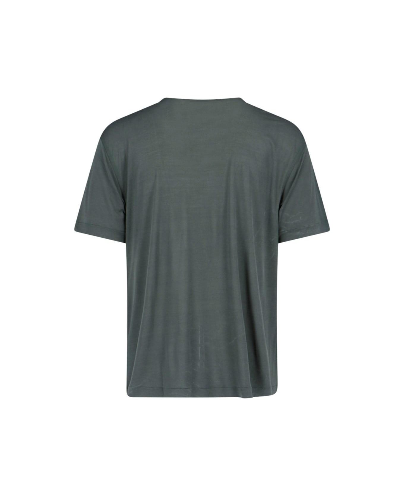 Lemaire Basic T-shirt - Asphalt