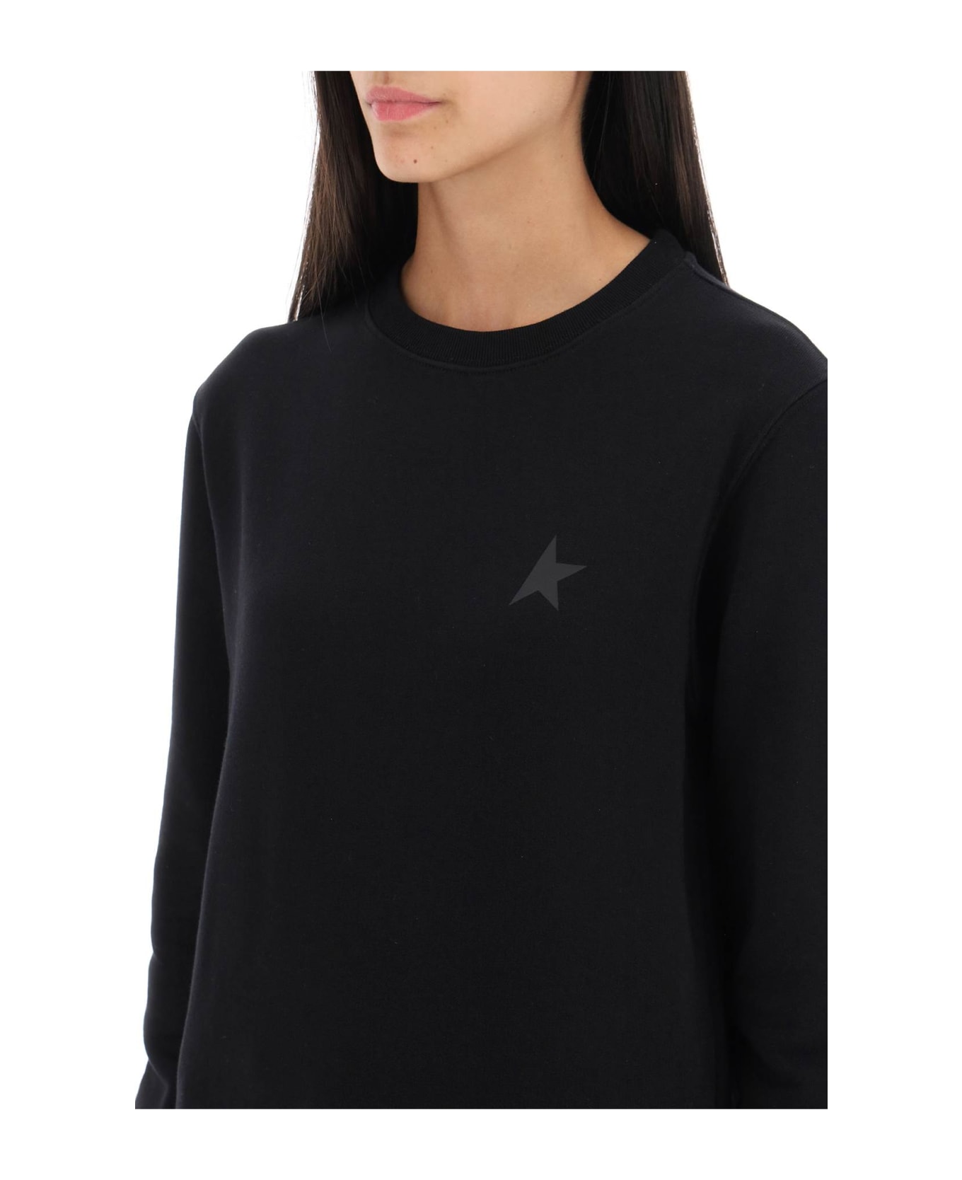 Golden Goose 'athena' Crew-neck Sweatshirt - BLACK (Black)