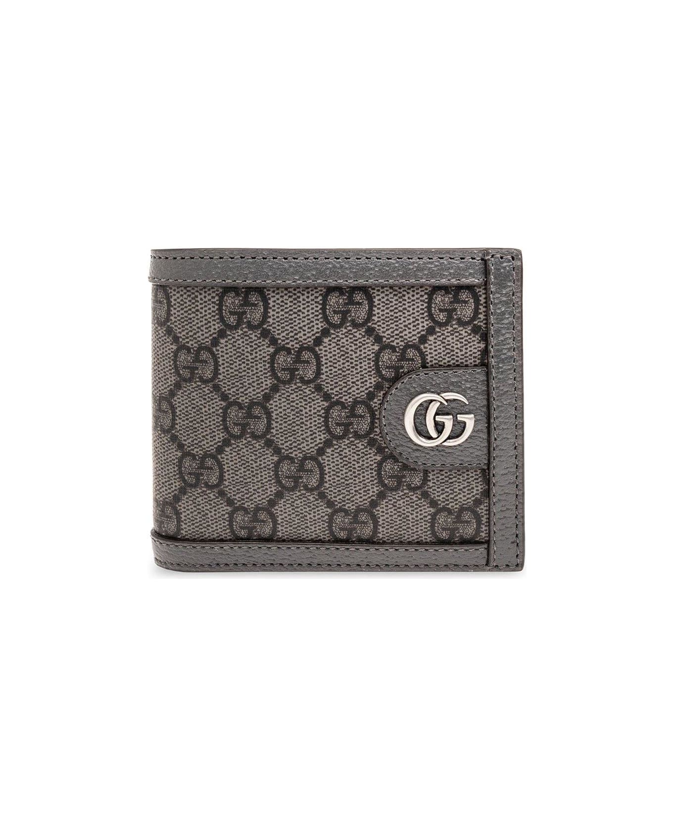 Gucci Monogrammed Bifold Wallet - Grey 財布