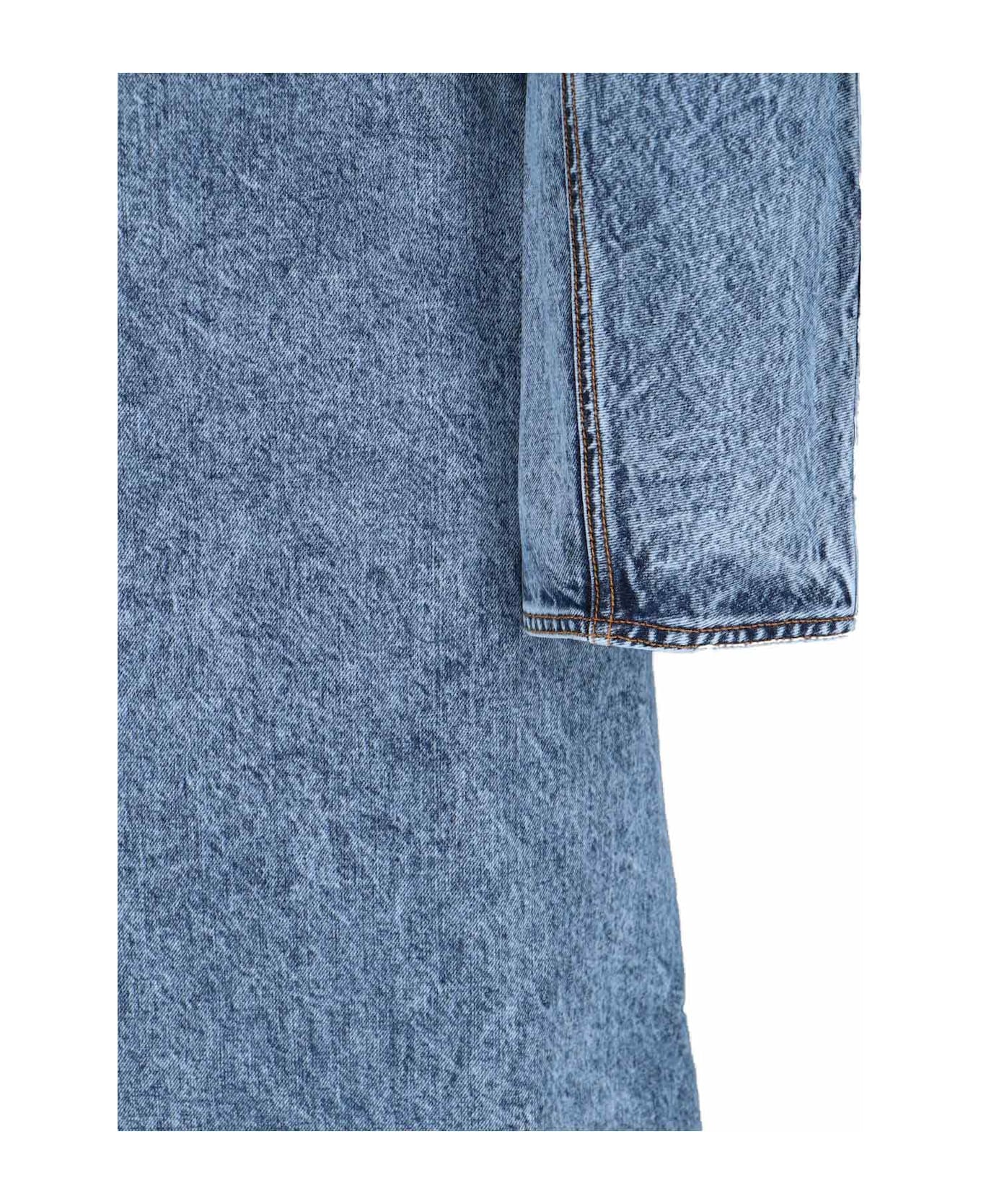 Alaia Denim Trench Coat - Blue