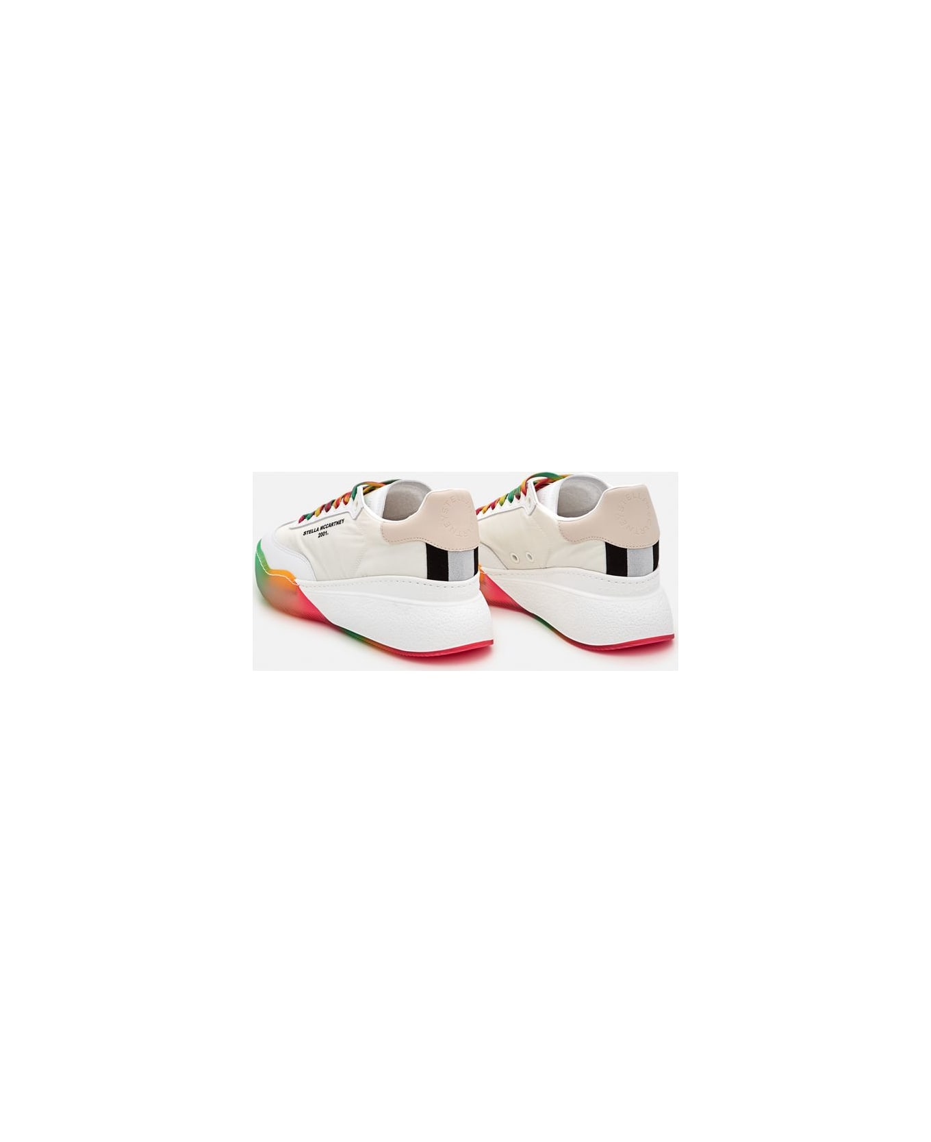 Stella McCartney 40mm Loop Recycled Polyester Sneakers - White