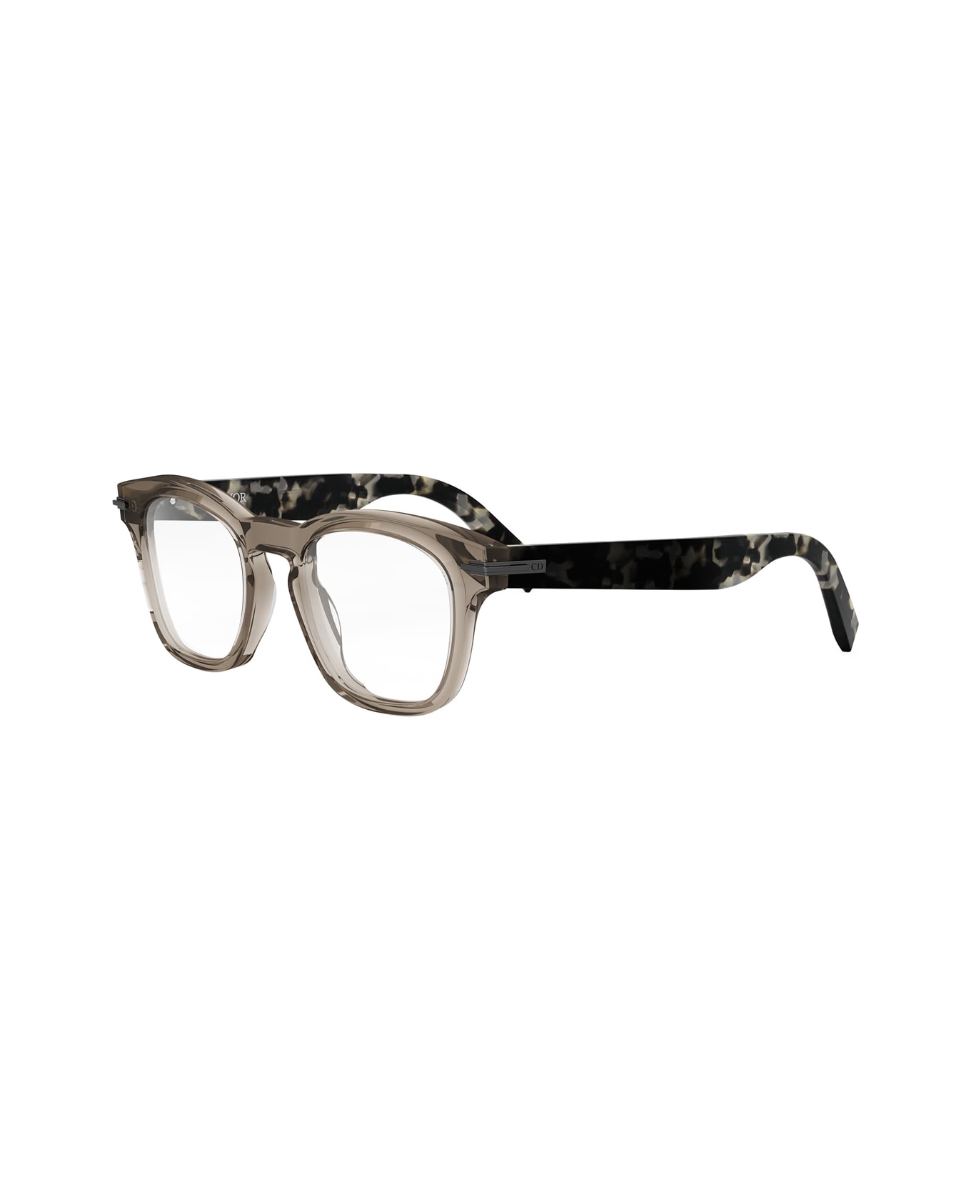 Dior blacksuito S21i 6400 Transparent Khaki Glasses - Beige アイウェア