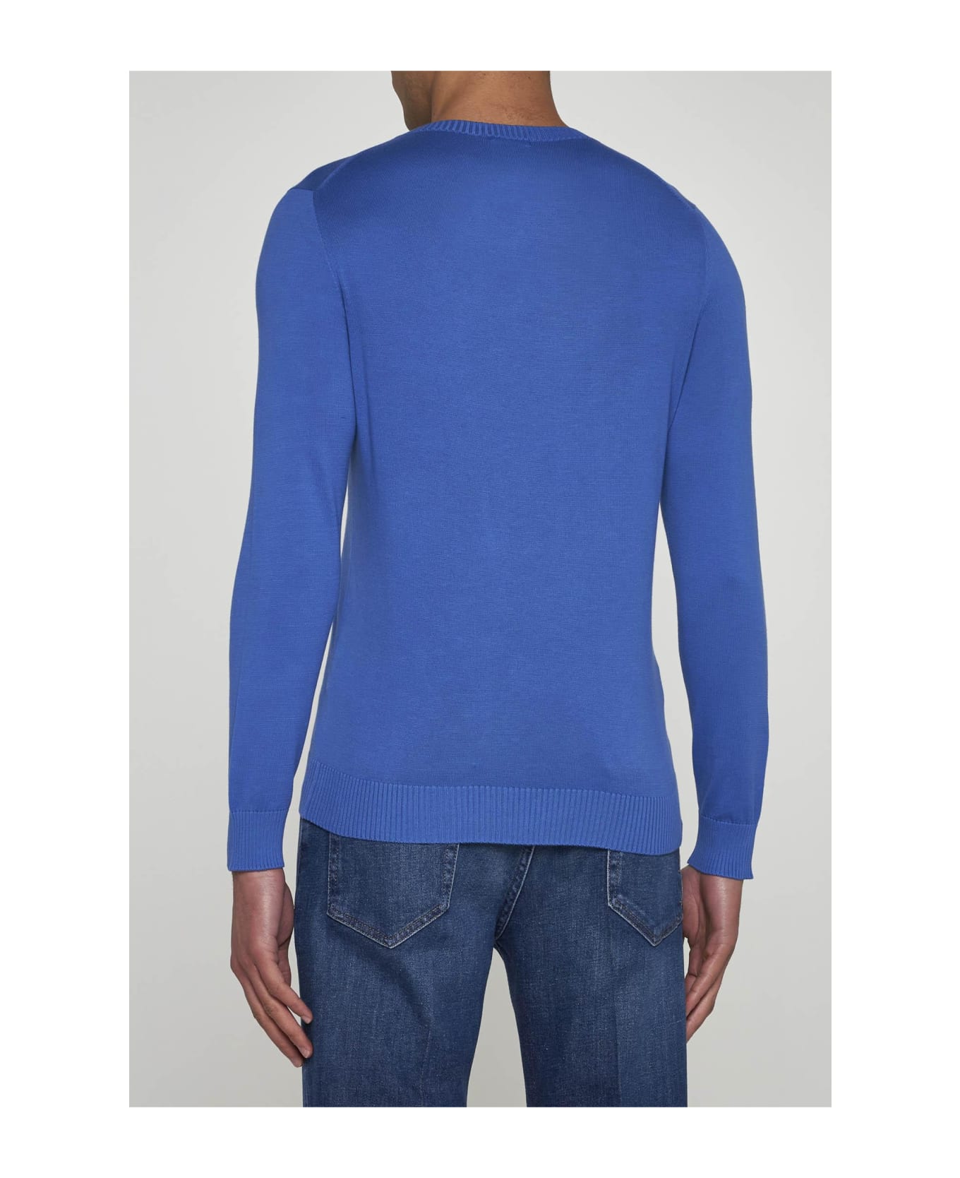 Malo Cotton Sweater - Bluette