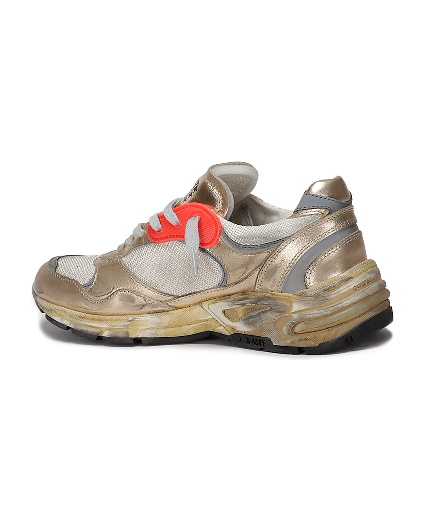 Golden Goose Running Dadmesh And Laminated - GOLD/CREAM/OPTIC WHITE