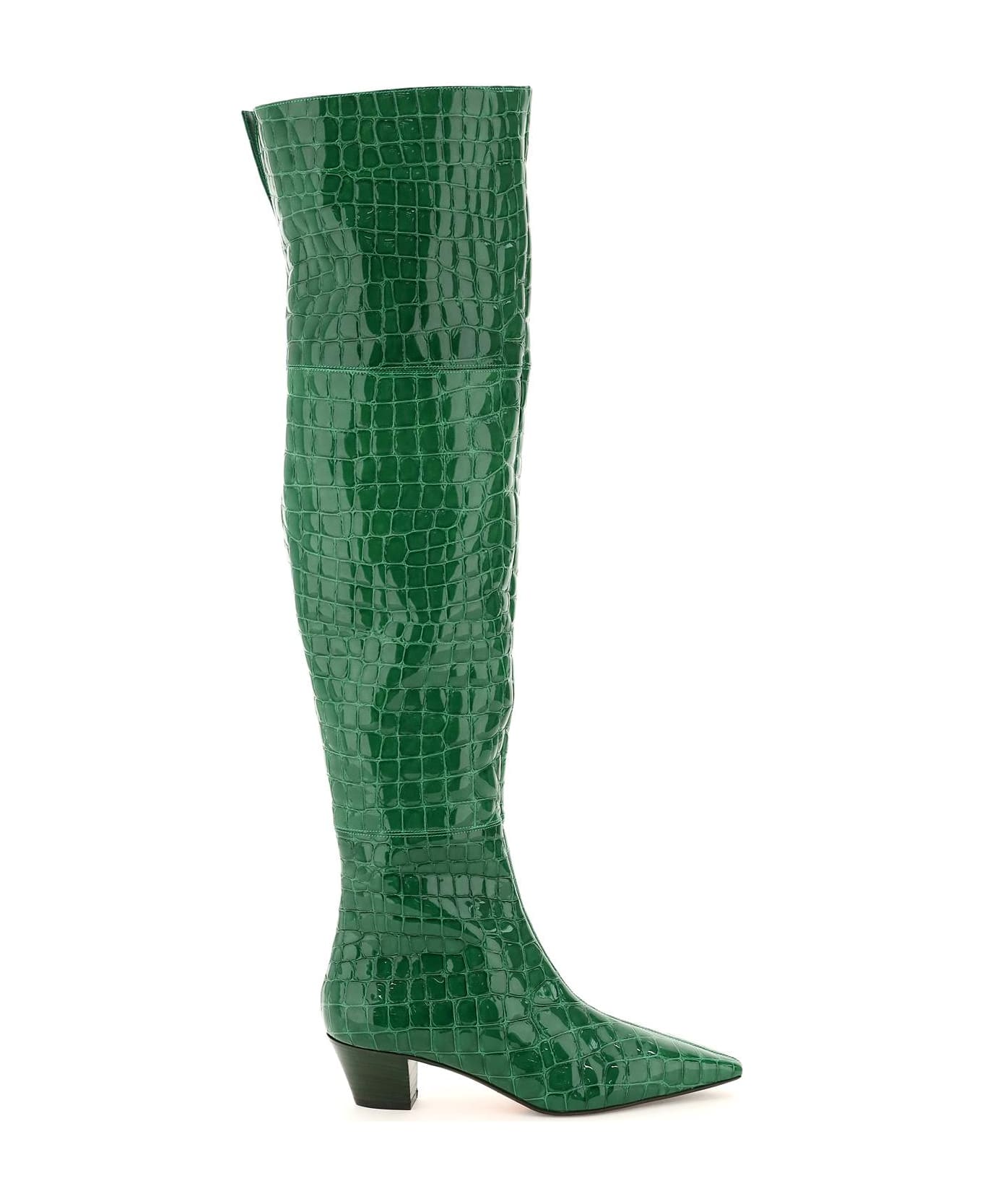 Aquazzura Tres Gainsbourg Boots - DARK EMERALD (Green)