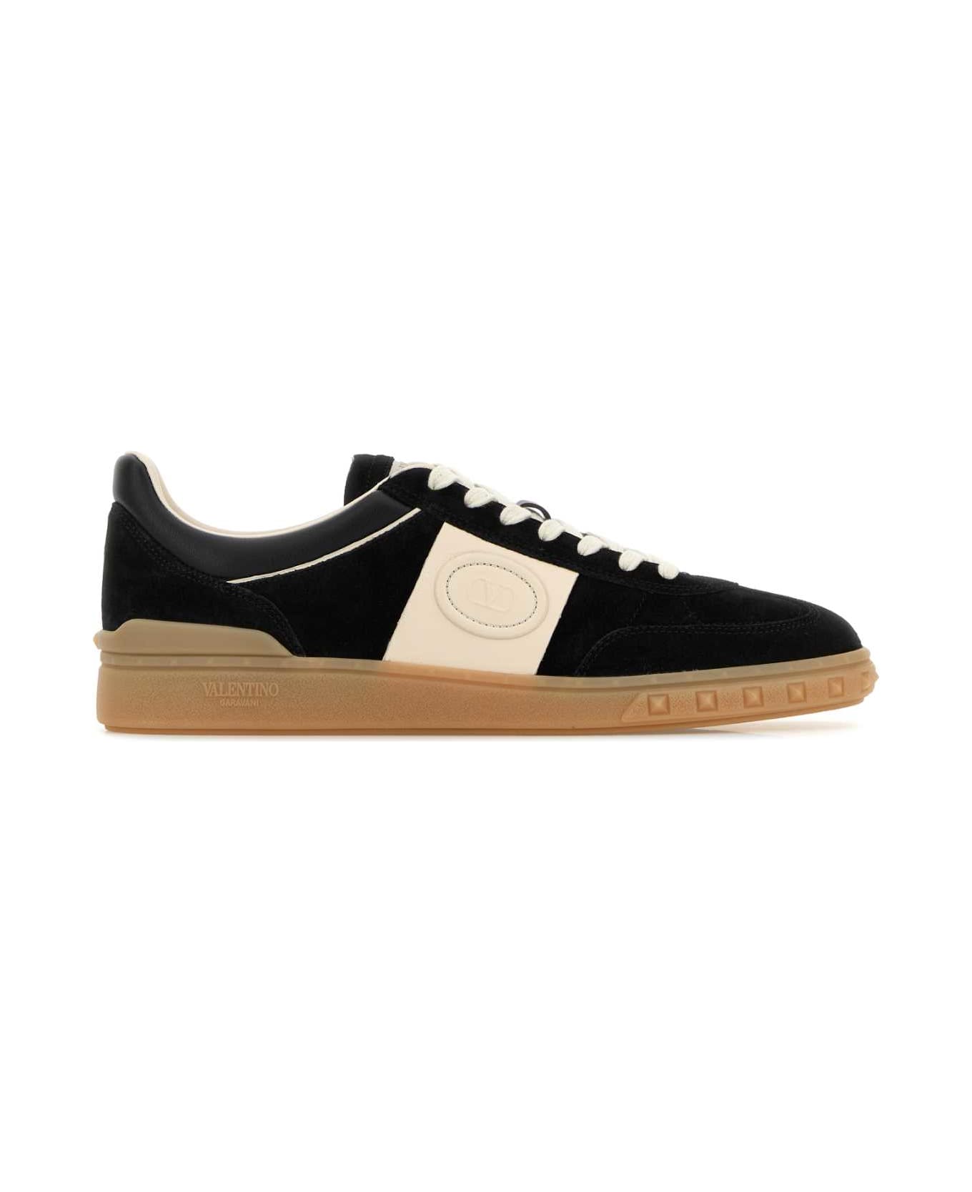 Valentino Garavani Black Suede Upvillage Sneakers - NEROGLACENEROGLACEAMBRA