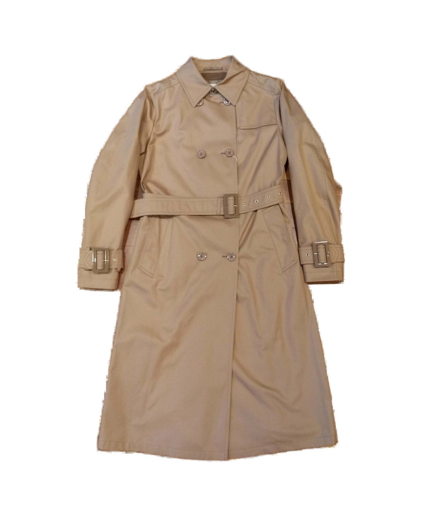 Herno Double-breasted Belted Coat - Cammello