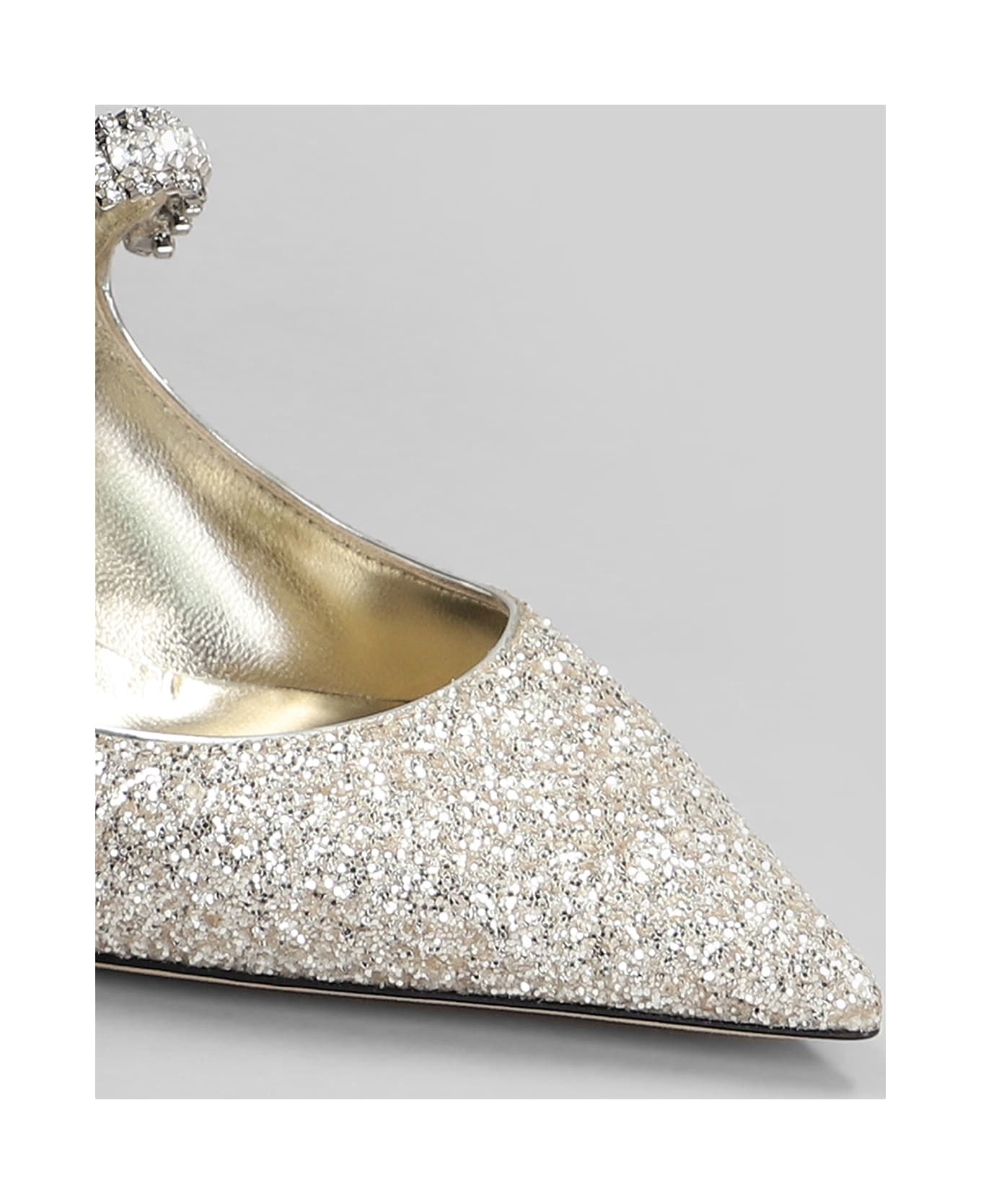 Jimmy Choo Bing 65 Pumps In Gold Glitter - gold