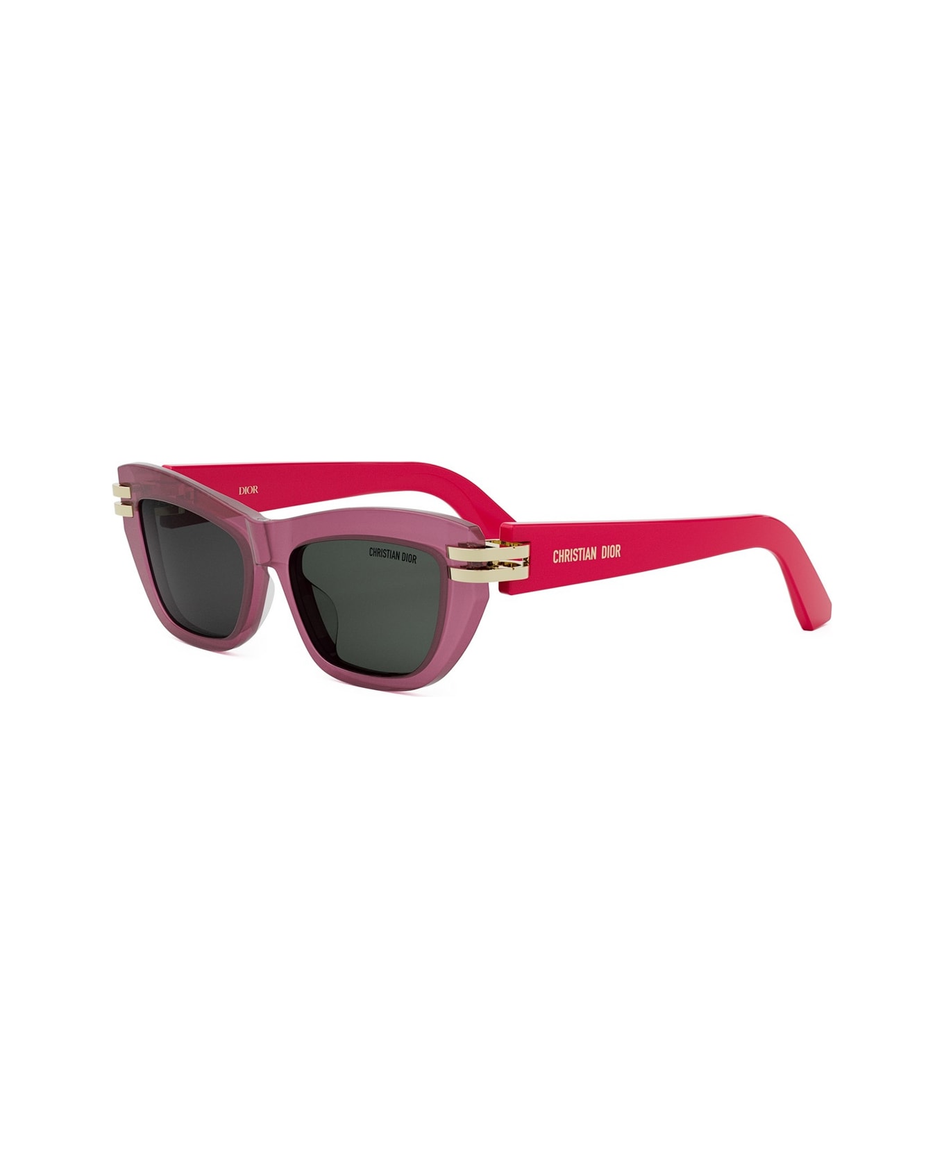 Dior Eyewear Cdior B2u 73a0 Rosa Trasparente Lucido Sunglasses - Rosa