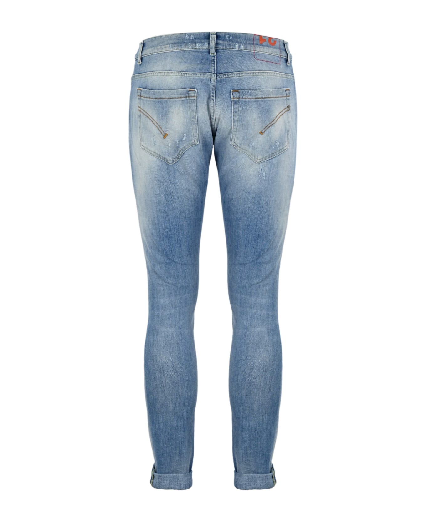 Dondup George Jeans In Denim With Tears - Blue