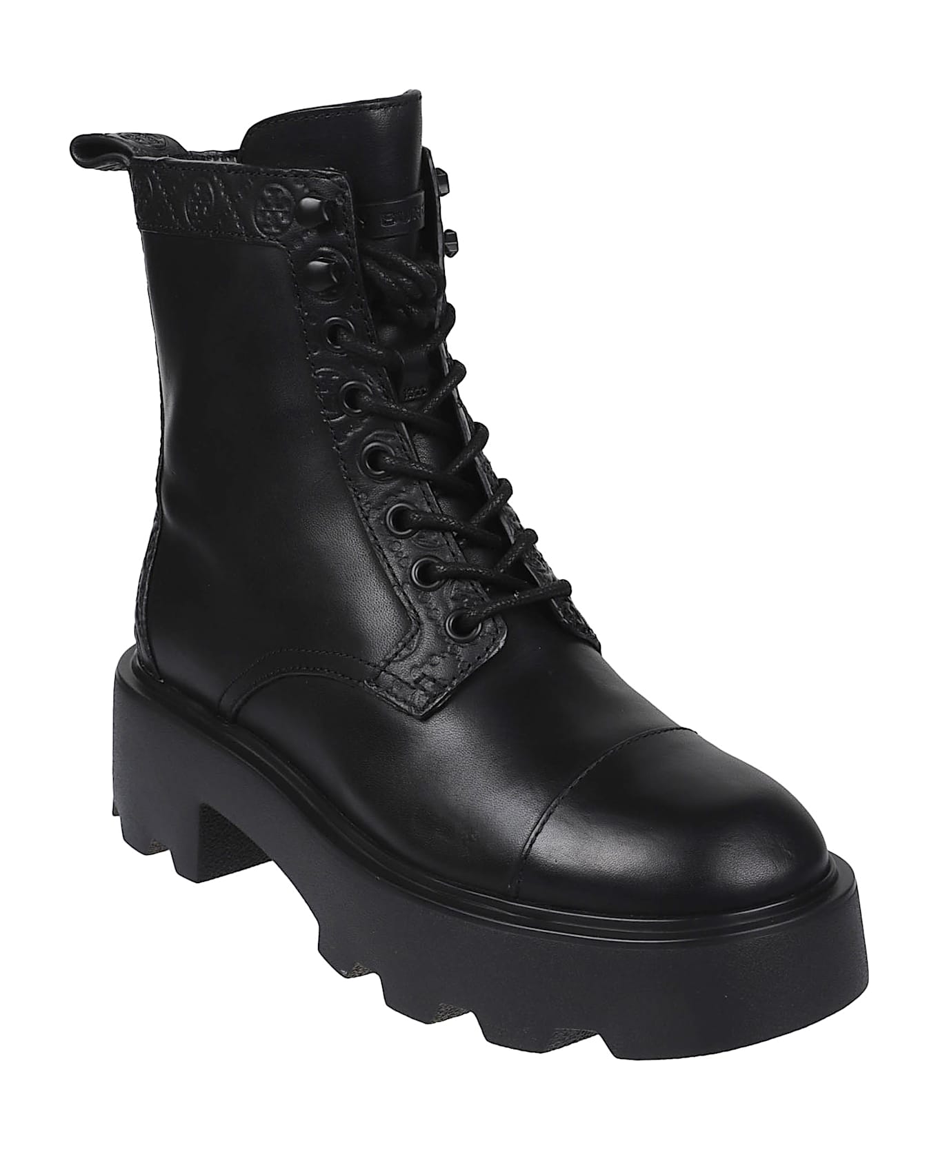 Tory Burch T Monogram Ankle Boots - Perfect Black