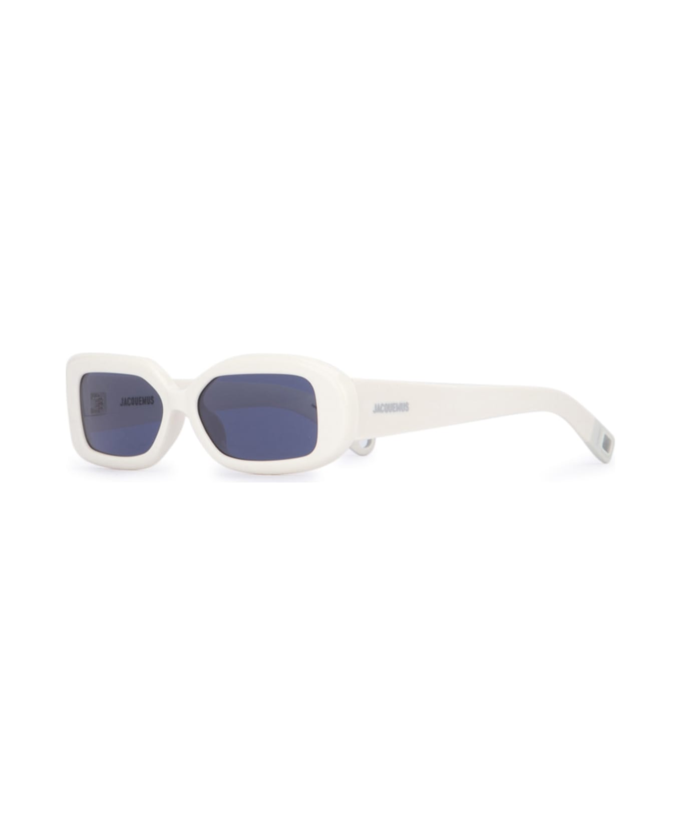 Jacquemus Rond Carre White/ Matt White/ Navy - White サングラス